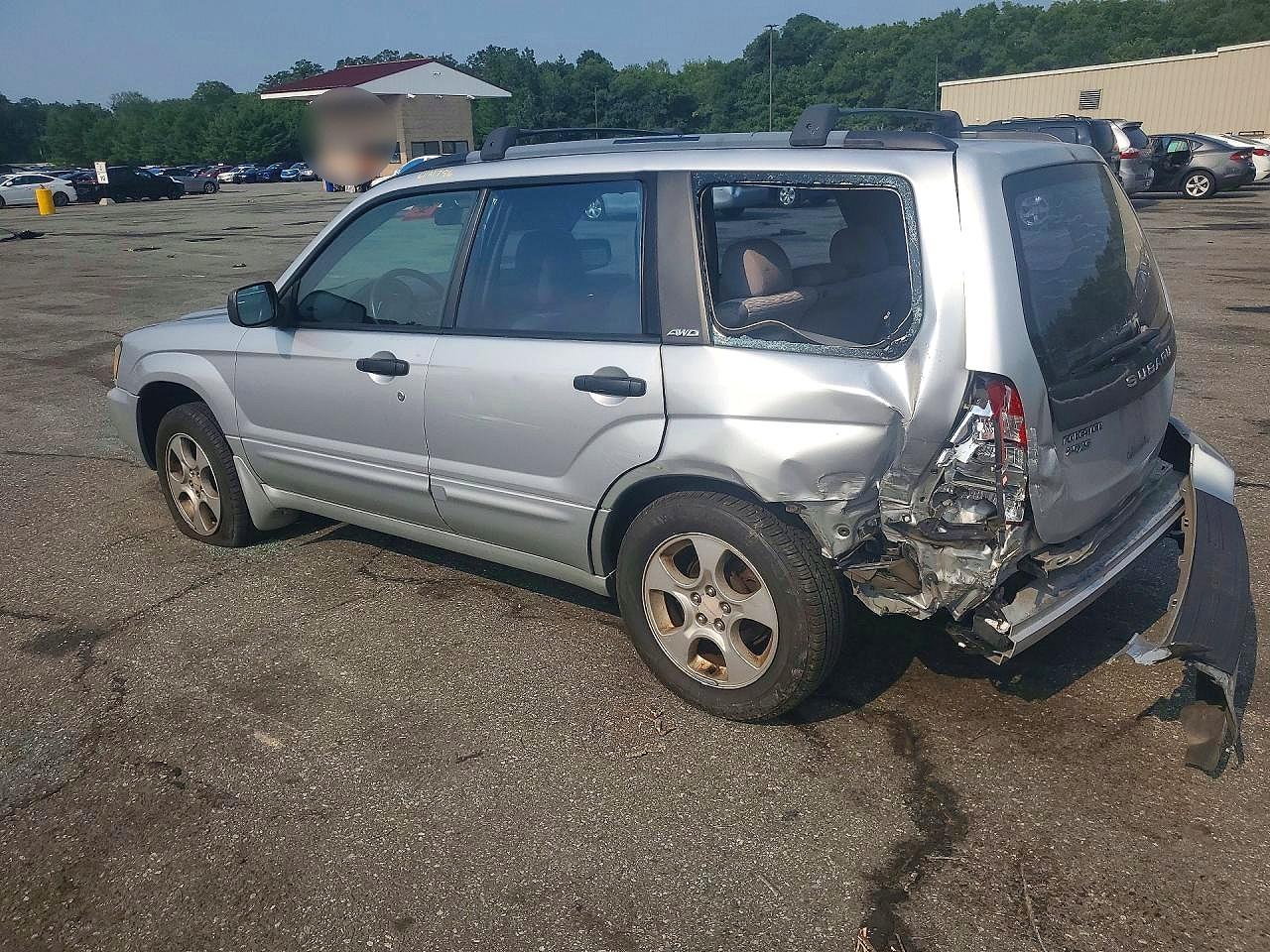 2004 Subaru Forester 2.5xs Silver vin: JF1SG65664H763478