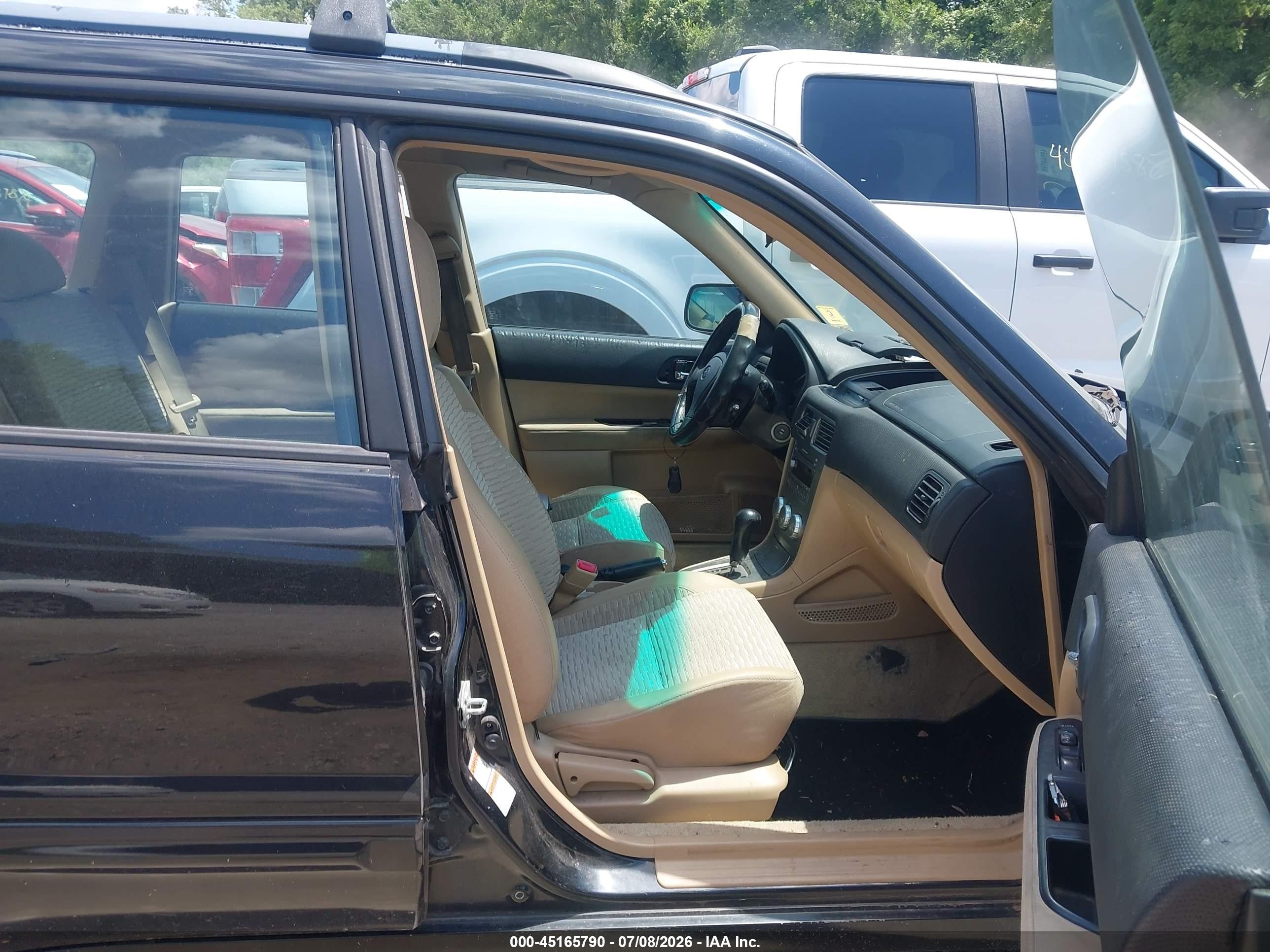 2005 Subaru Forester 2.5xs Black vin: JF1SG65665H704884