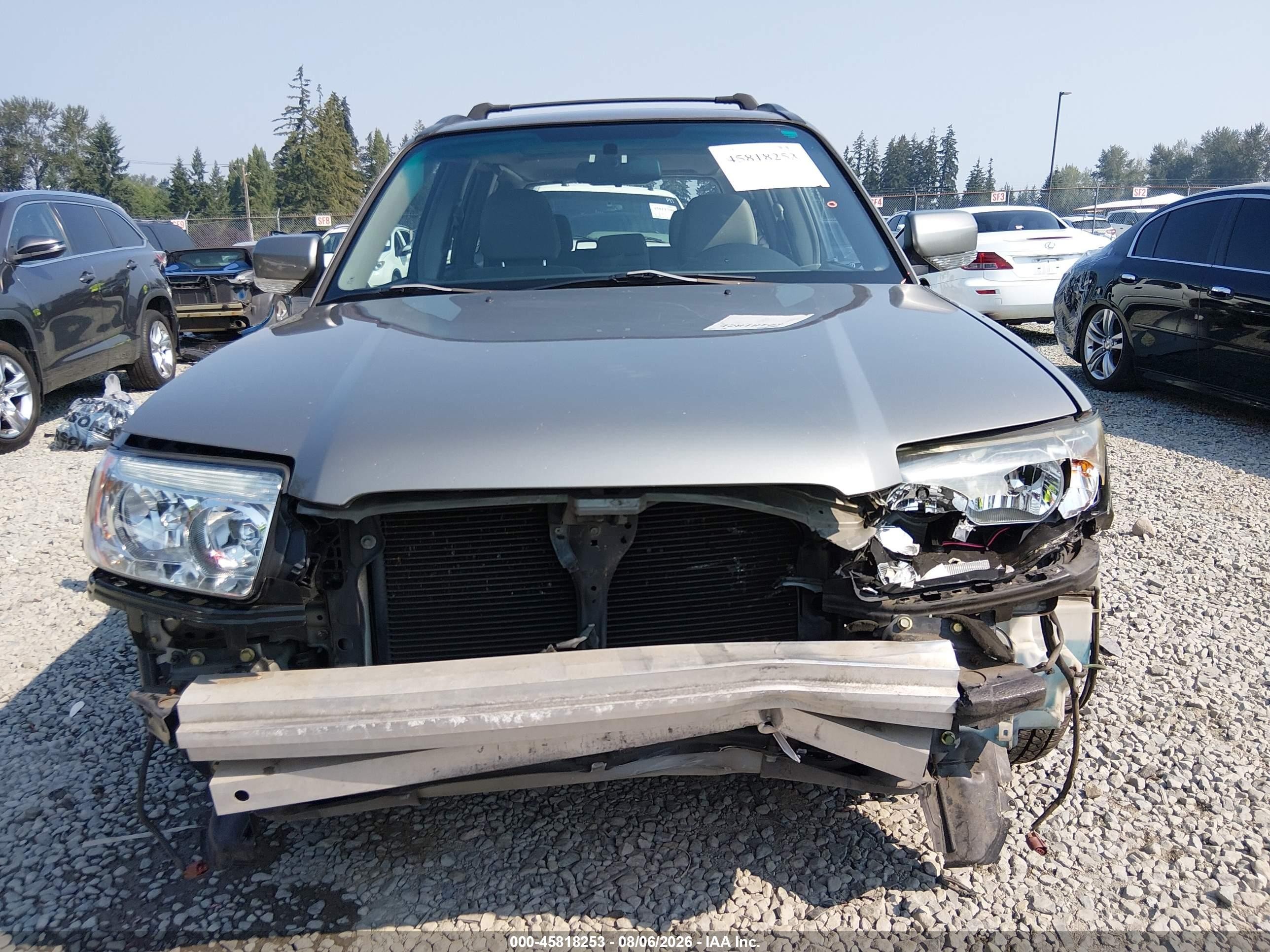 2006 Subaru Forester 2.5x Silver vin: JF1SG65666H722089