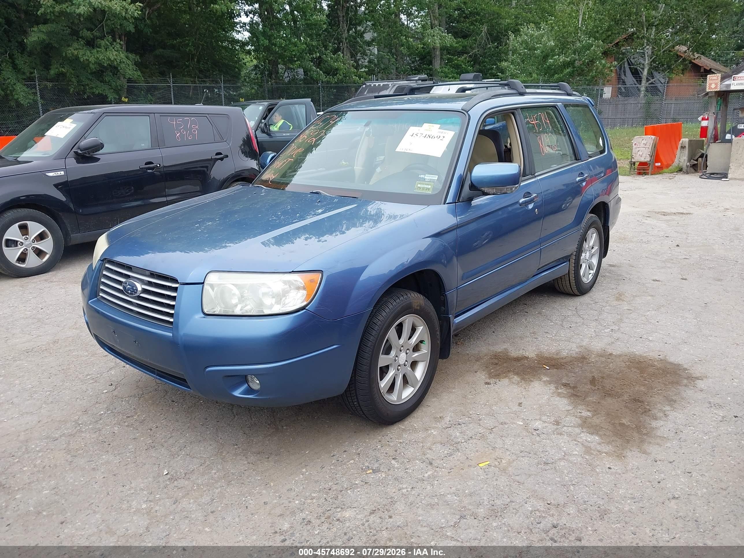 2008 Subaru Forester 2.5x Blue vin: JF1SG65668G732176