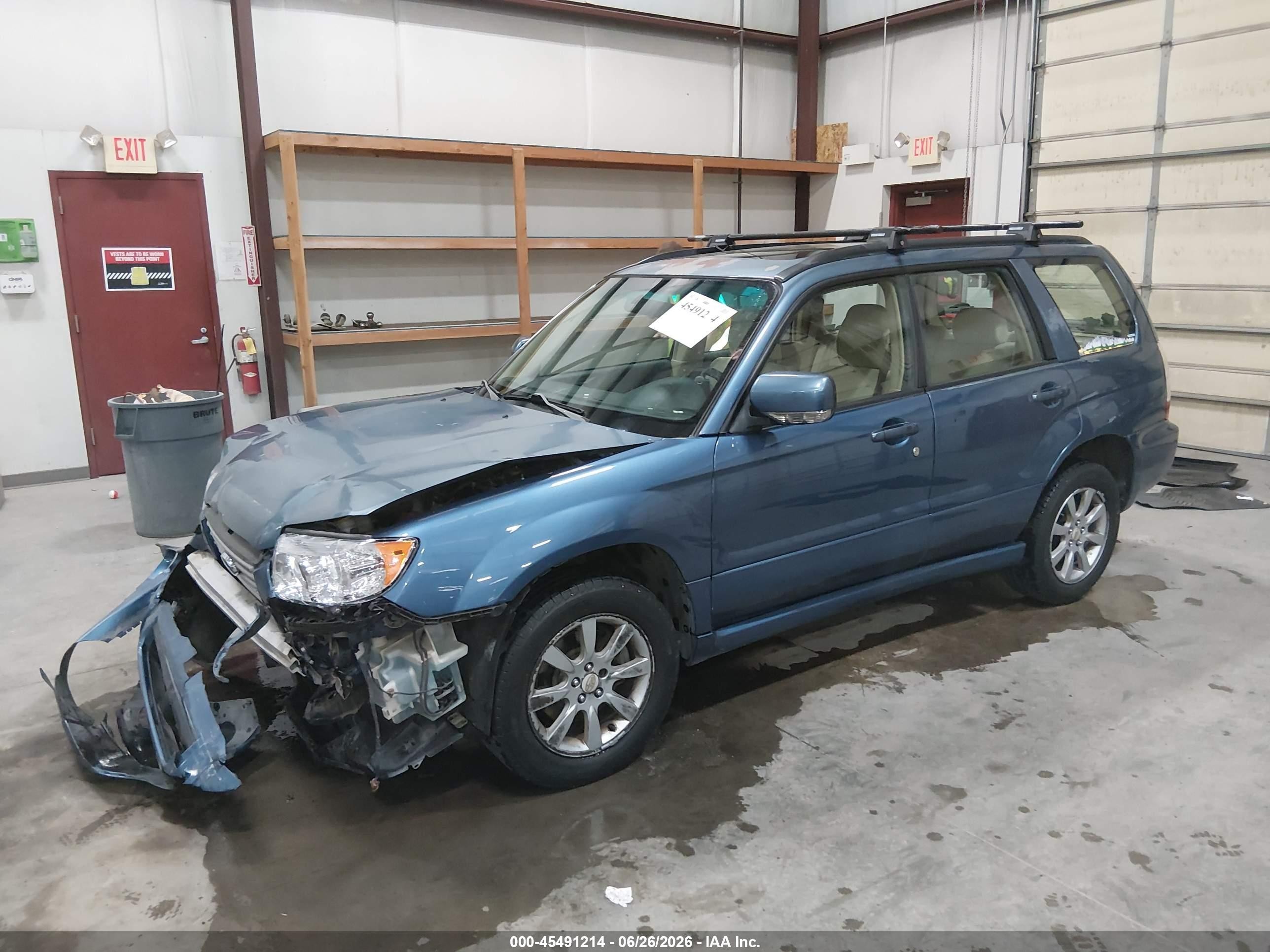 2008 Subaru Forester 2.5x Blue vin: JF1SG65668H712424