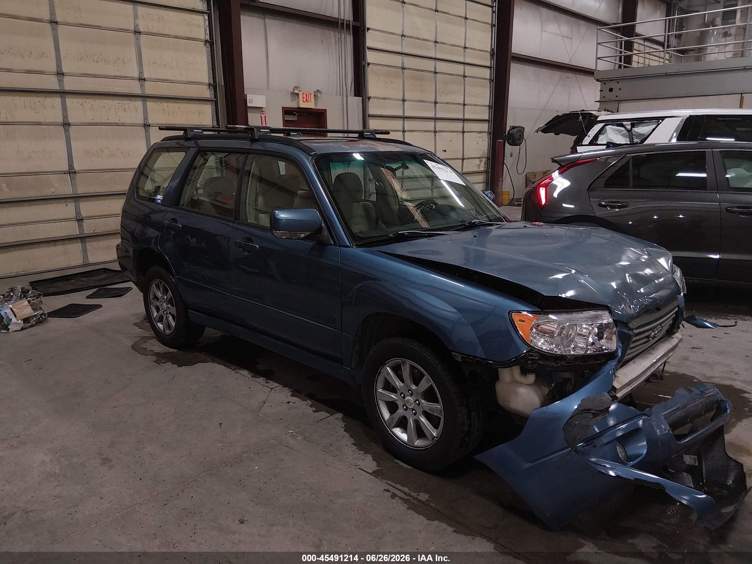 2008 Subaru Forester 2.5x Blue vin: JF1SG65668H712424