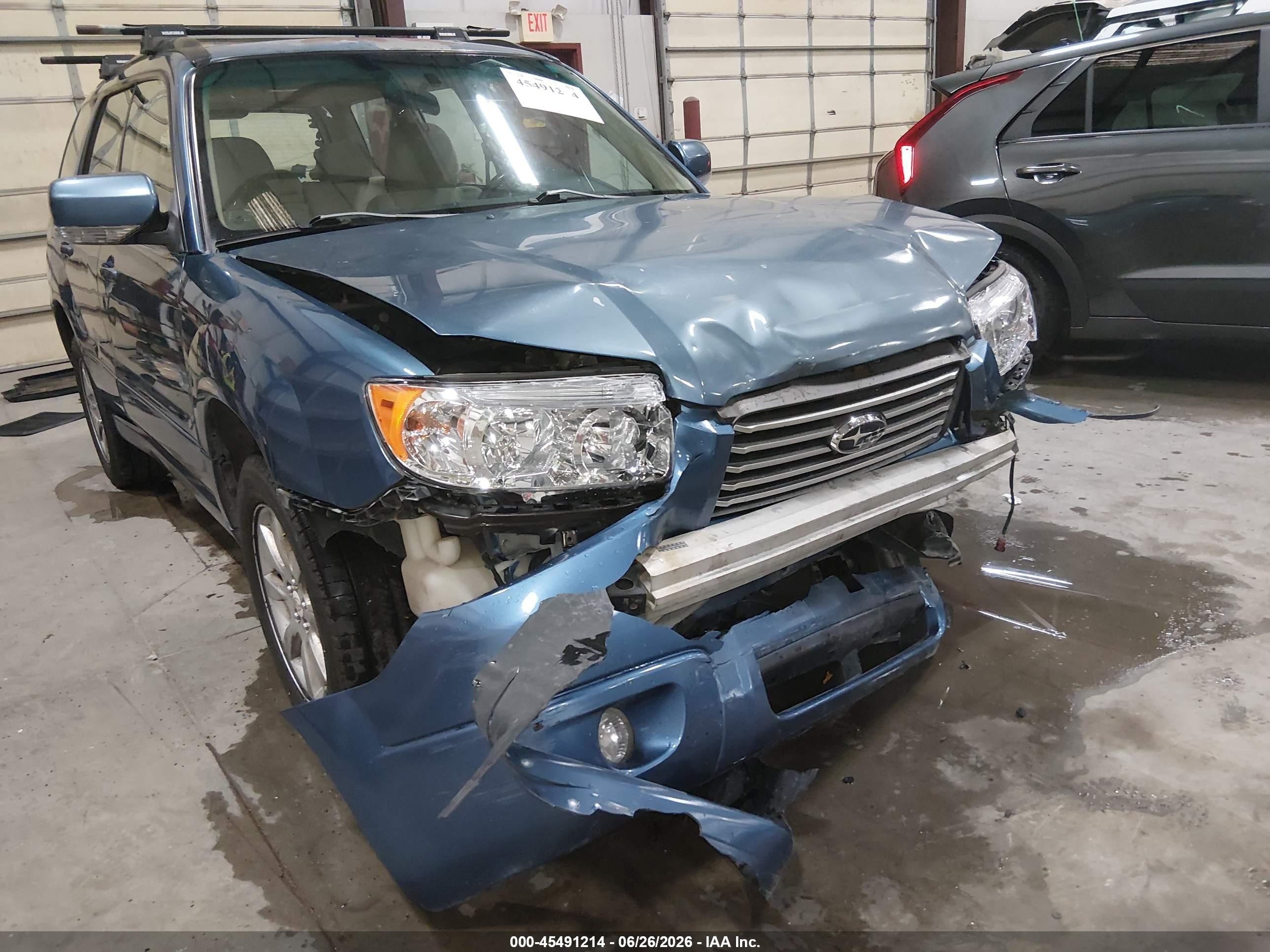 2008 Subaru Forester 2.5x Blue vin: JF1SG65668H712424