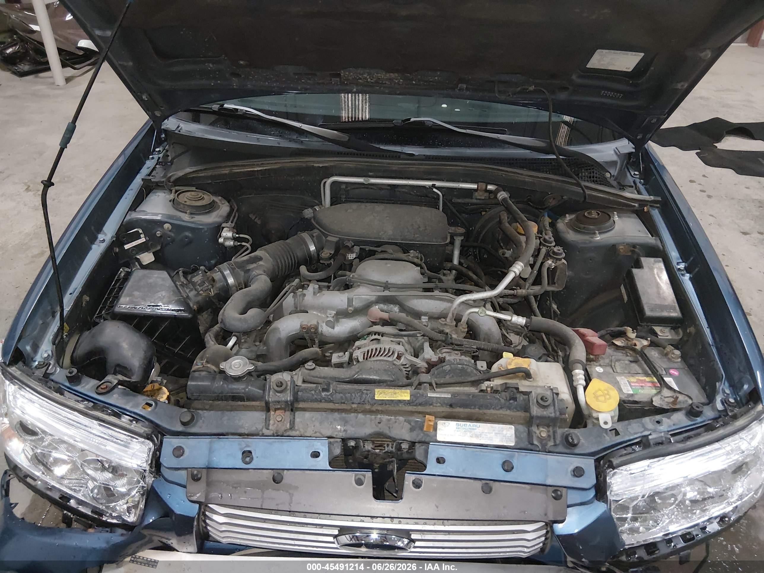 2008 Subaru Forester 2.5x Blue vin: JF1SG65668H712424