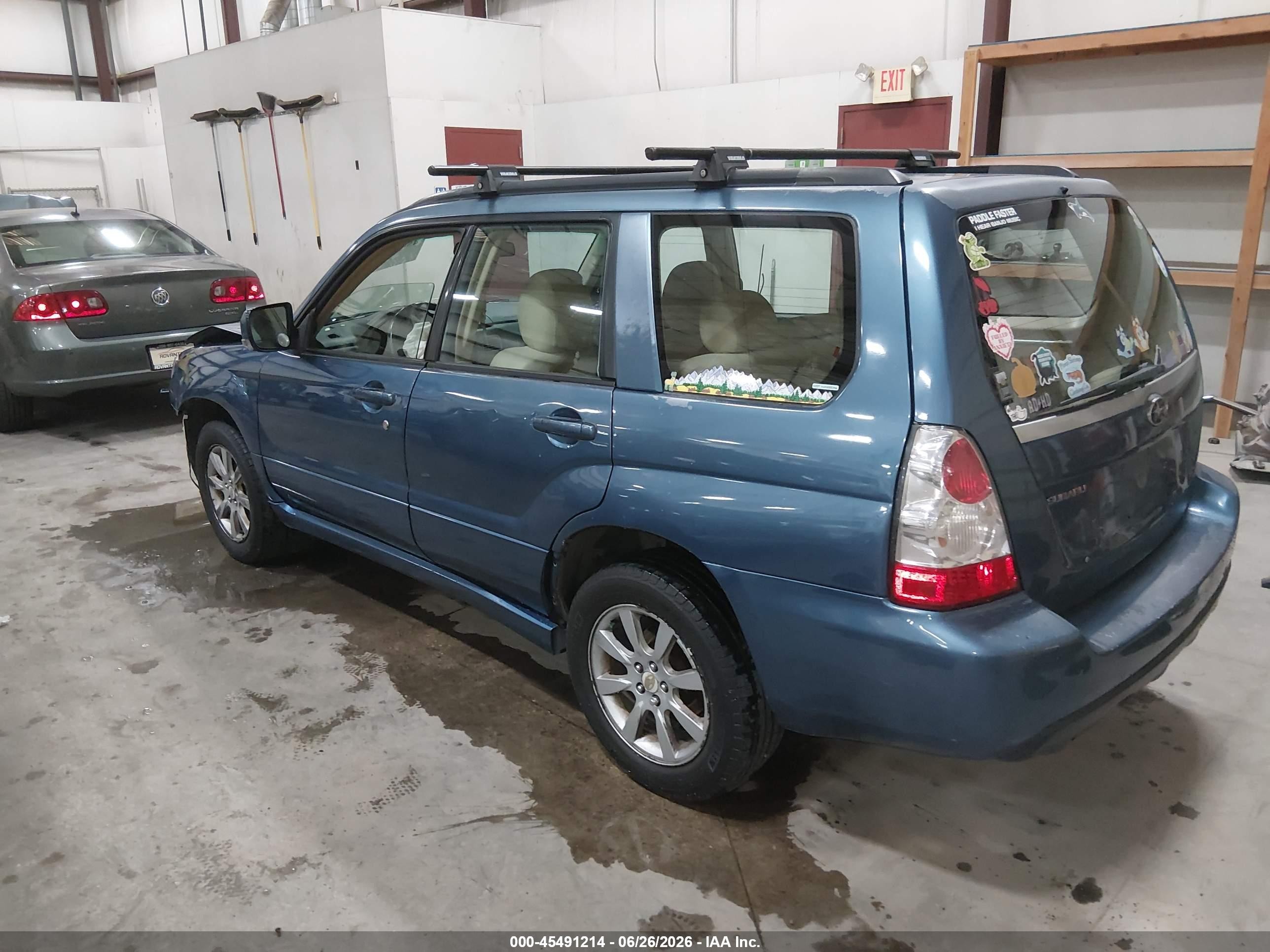 2008 Subaru Forester 2.5x Blue vin: JF1SG65668H712424