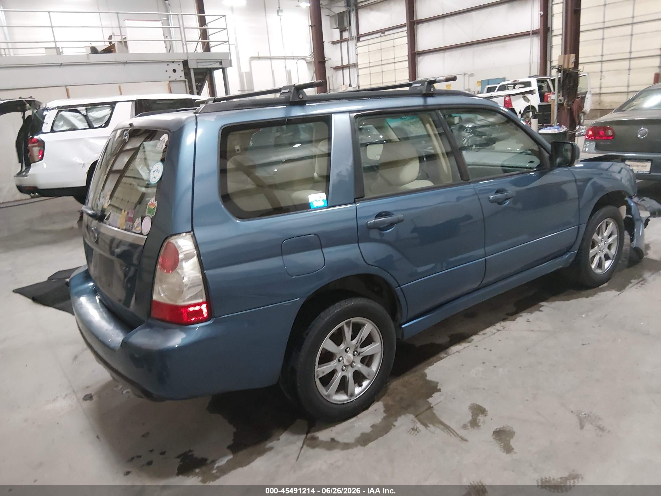 2008 Subaru Forester 2.5x Blue vin: JF1SG65668H712424