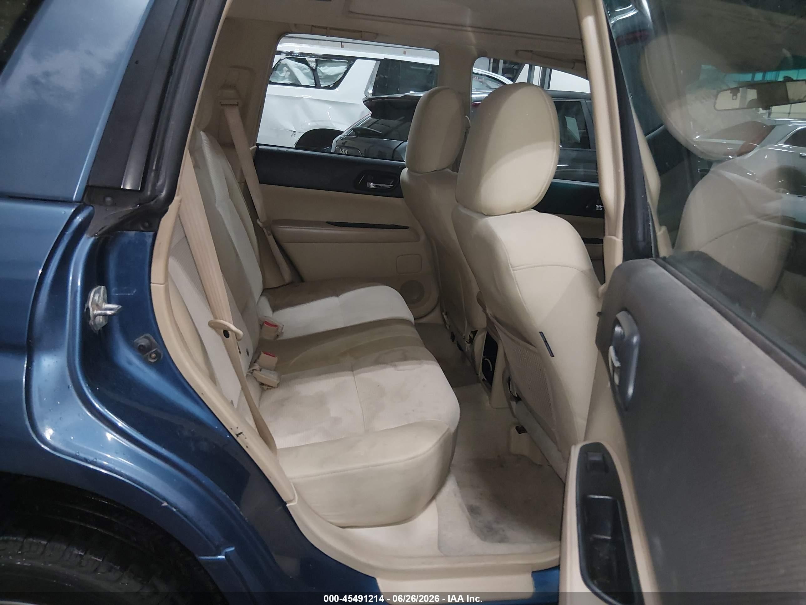 2008 Subaru Forester 2.5x Blue vin: JF1SG65668H712424