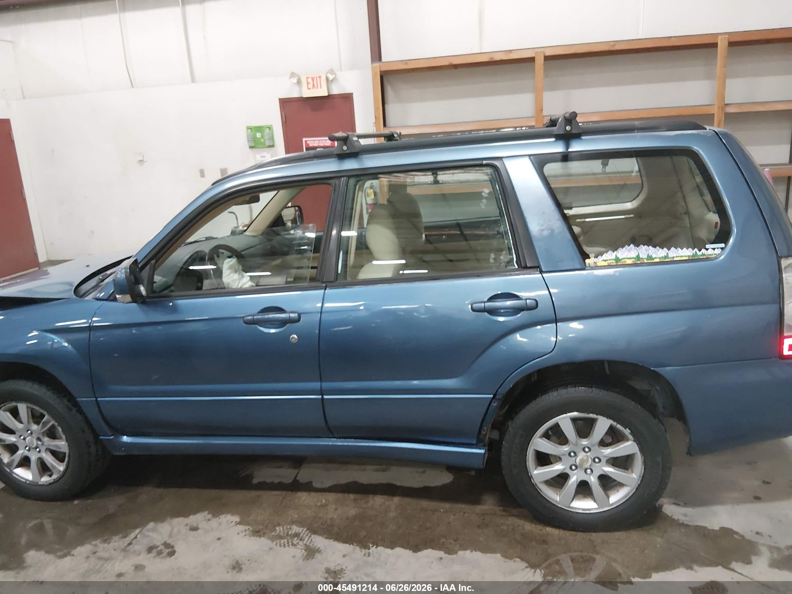 2008 Subaru Forester 2.5x Blue vin: JF1SG65668H712424