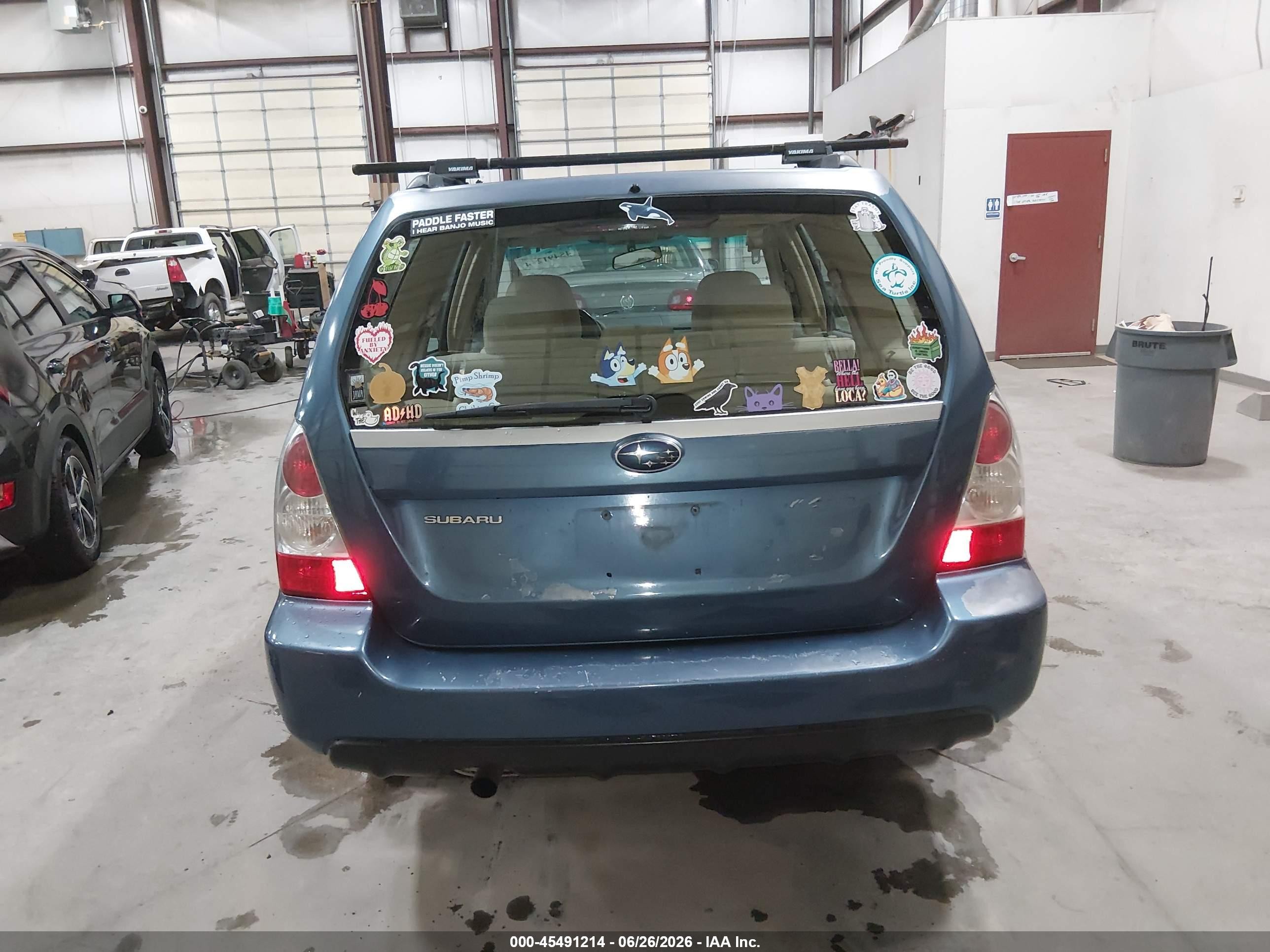 2008 Subaru Forester 2.5x Blue vin: JF1SG65668H712424