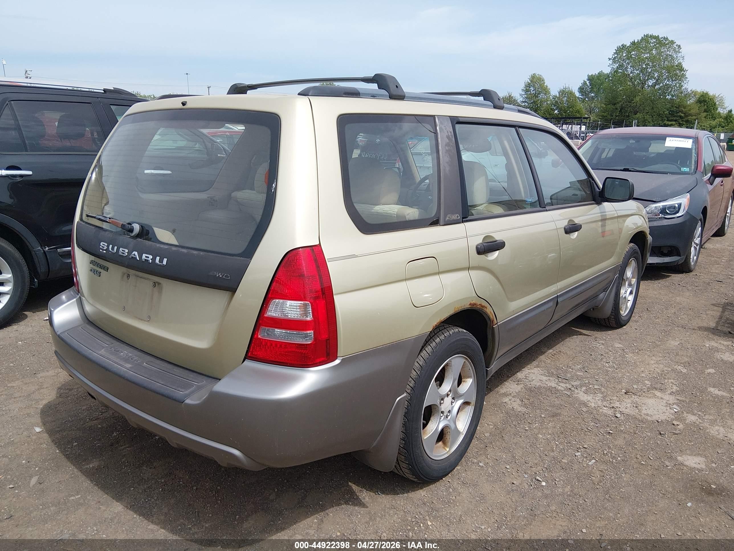 2003 Subaru Forester Xs Зеленый vin: JF1SG65673H721352