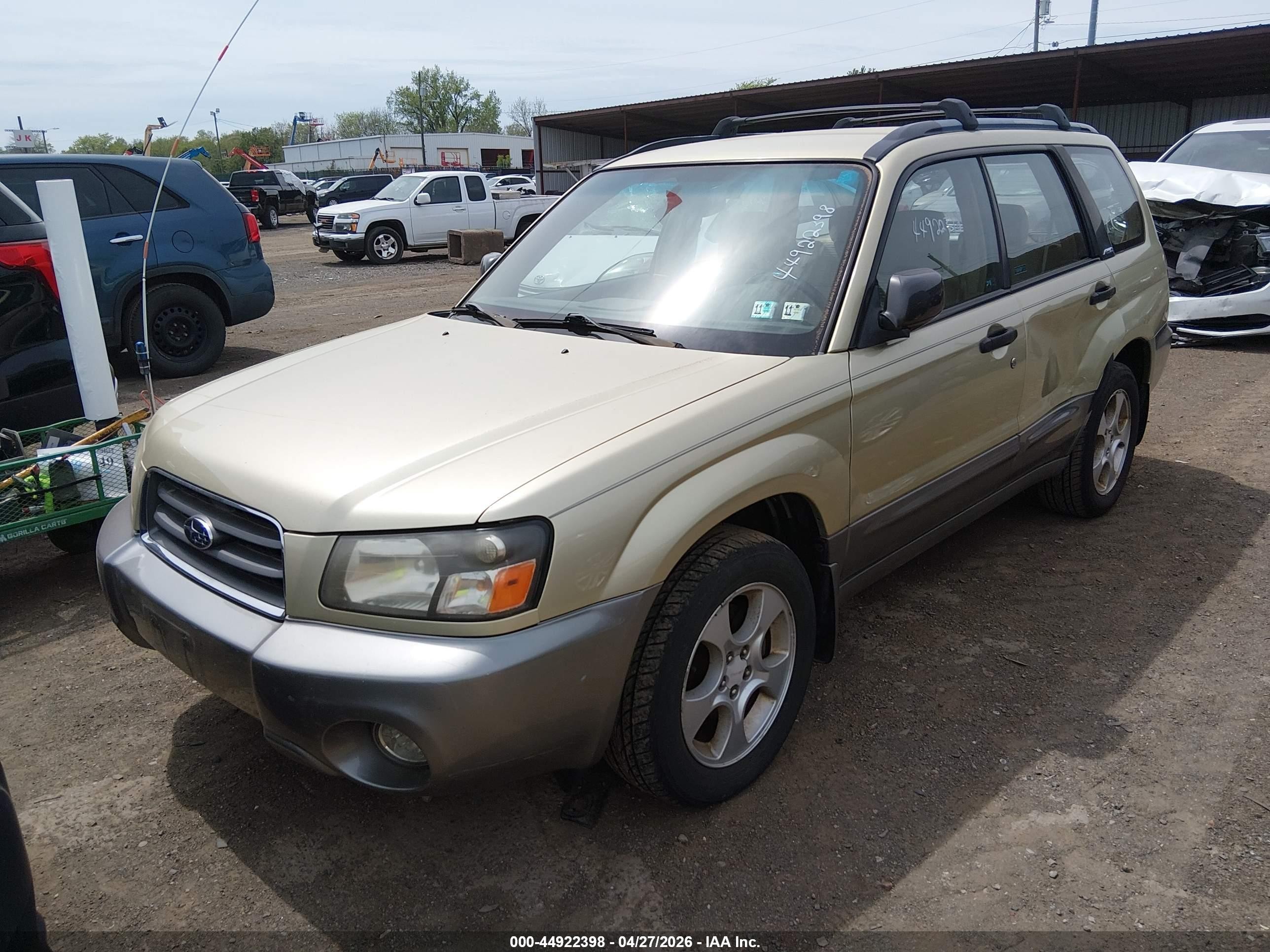 2003 Subaru Forester Xs Зеленый vin: JF1SG65673H721352