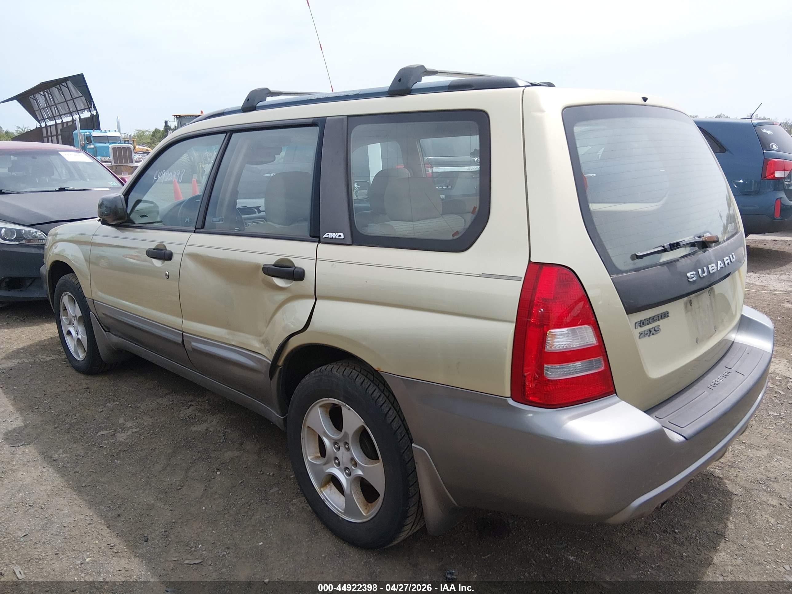 2003 Subaru Forester Xs Зеленый vin: JF1SG65673H721352