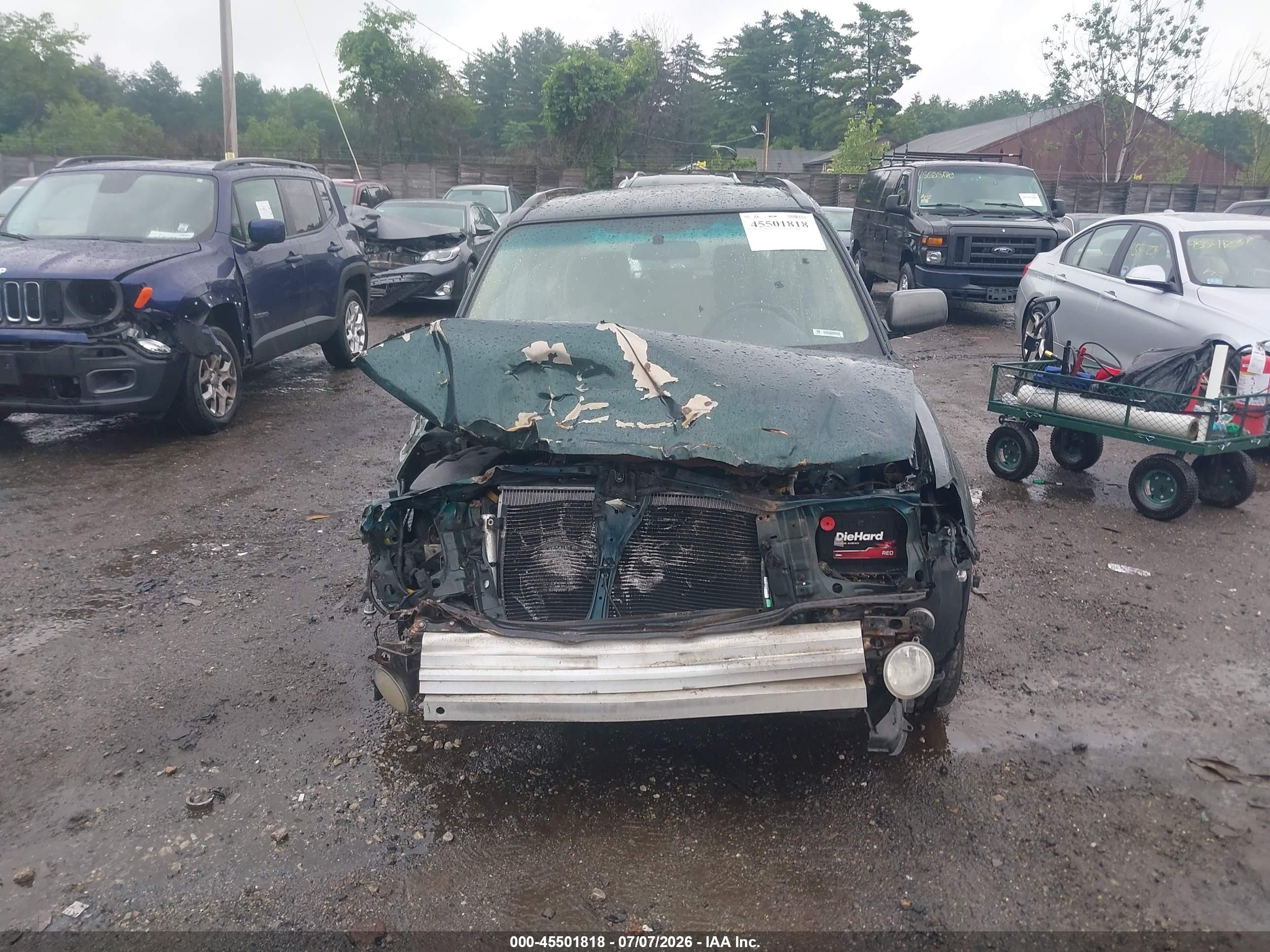 2003 Subaru Forester Xs Green vin: JF1SG65673H757526