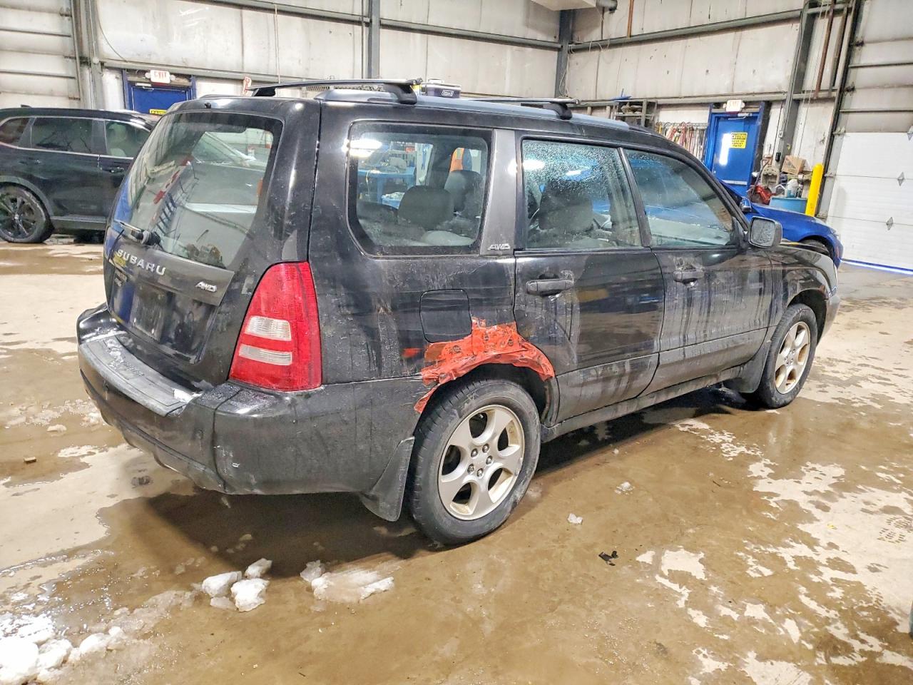 2003 Subaru Forester 2.5xs Black vin: JF1SG65673H758854