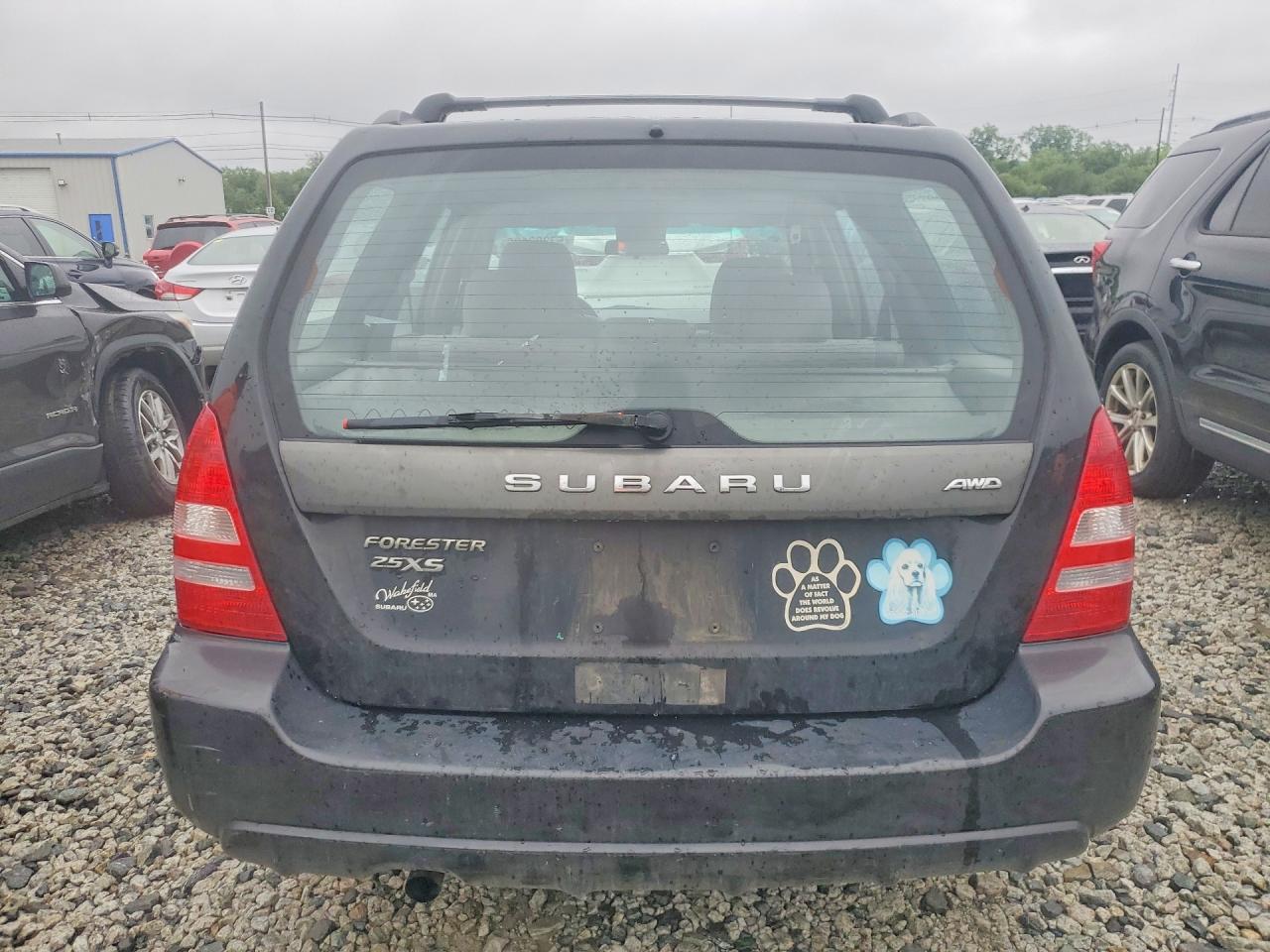 2003 Subaru Forester 2.5xs Black vin: JF1SG65673H763858