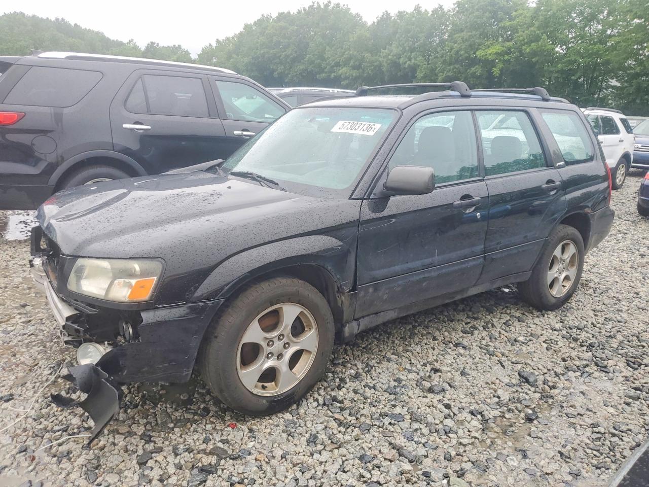 2003 Subaru Forester 2.5xs Black vin: JF1SG65673H763858