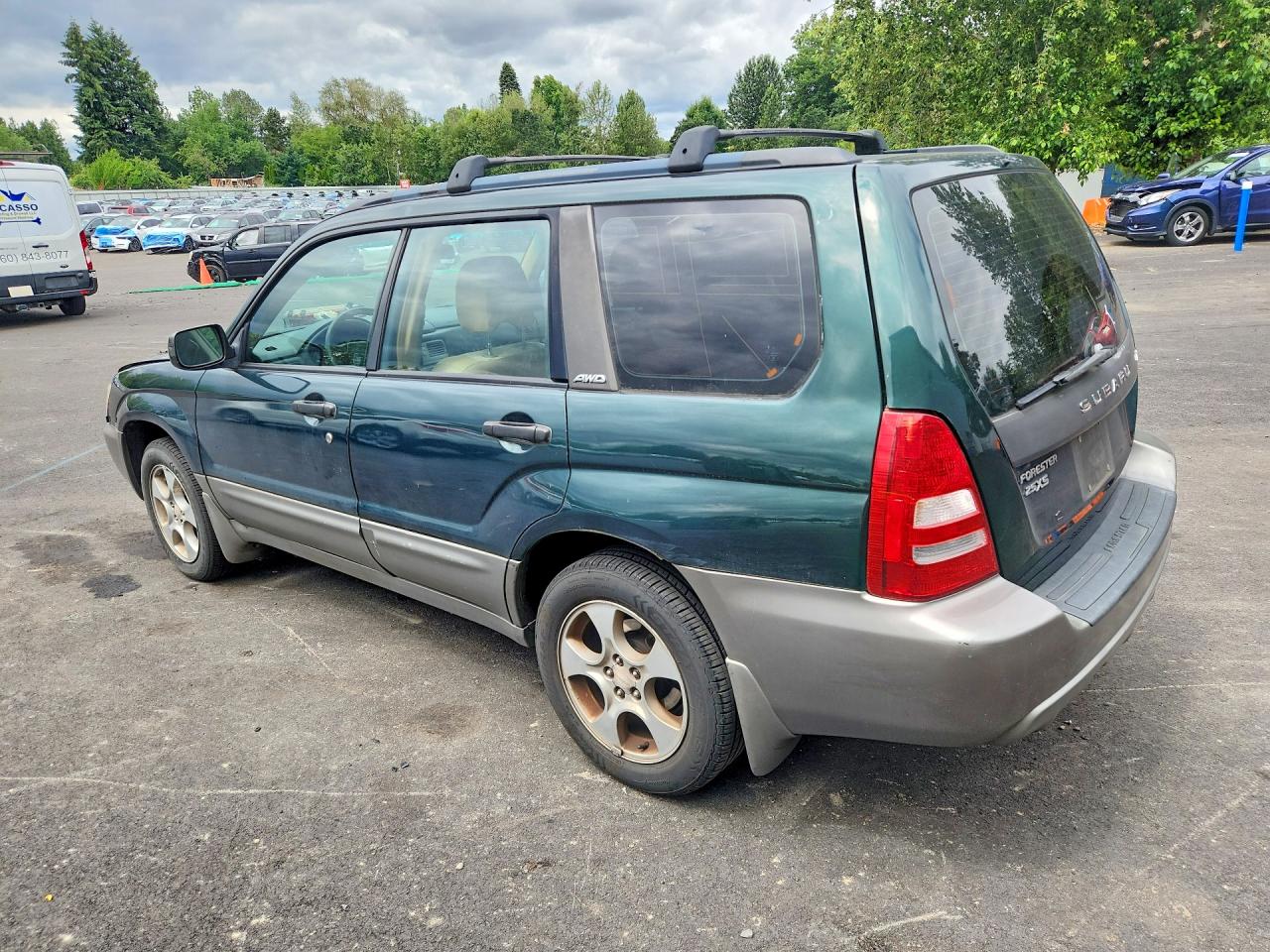 2004 Subaru Forester 2.5xs Зеленый vin: JF1SG65674H730196