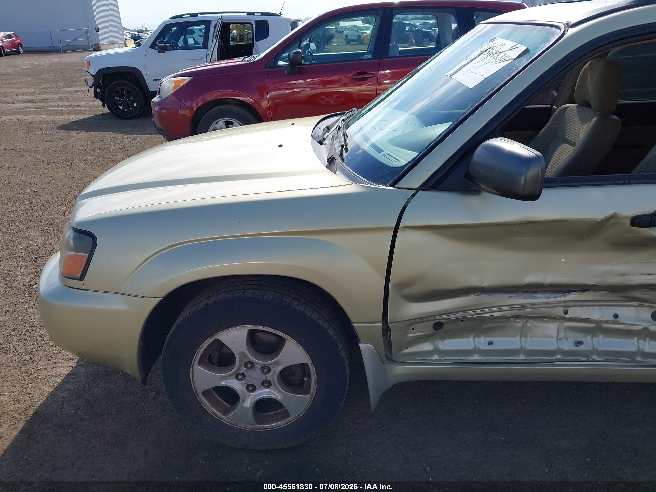 2003 Subaru Forester Xs Gold vin: JF1SG65683H708707