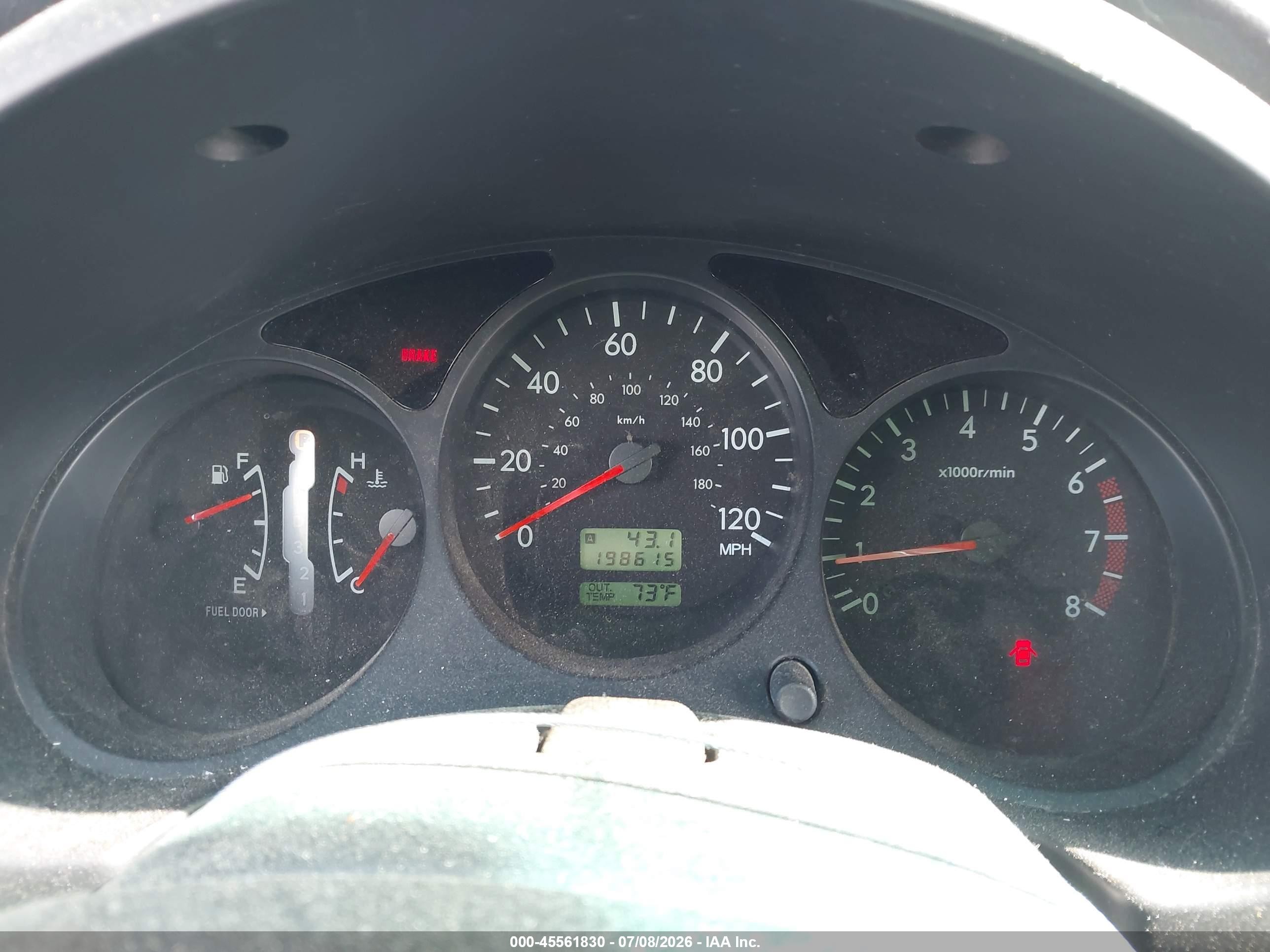 2003 Subaru Forester Xs Gold vin: JF1SG65683H708707