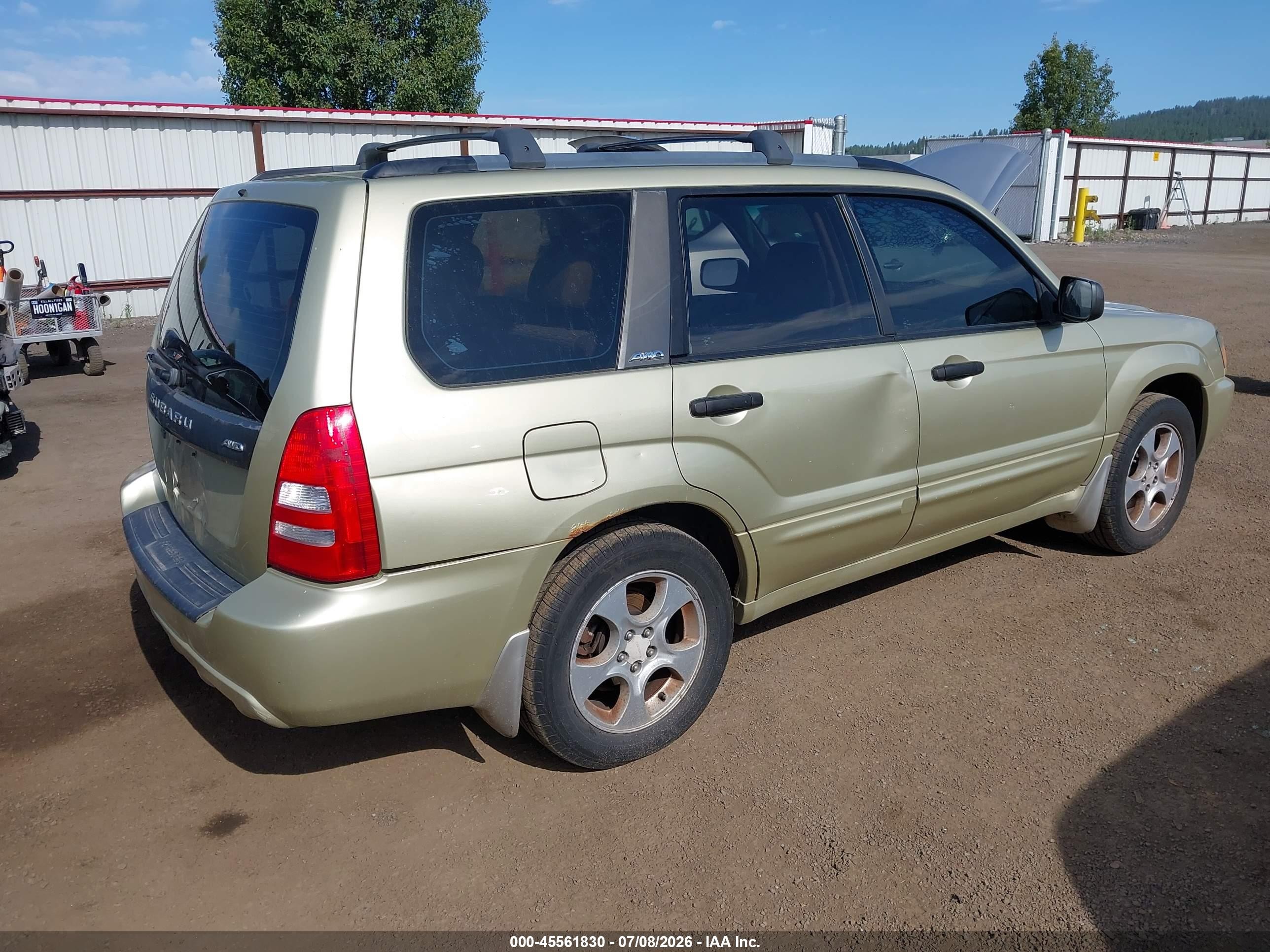 2003 Subaru Forester Xs Gold vin: JF1SG65683H708707