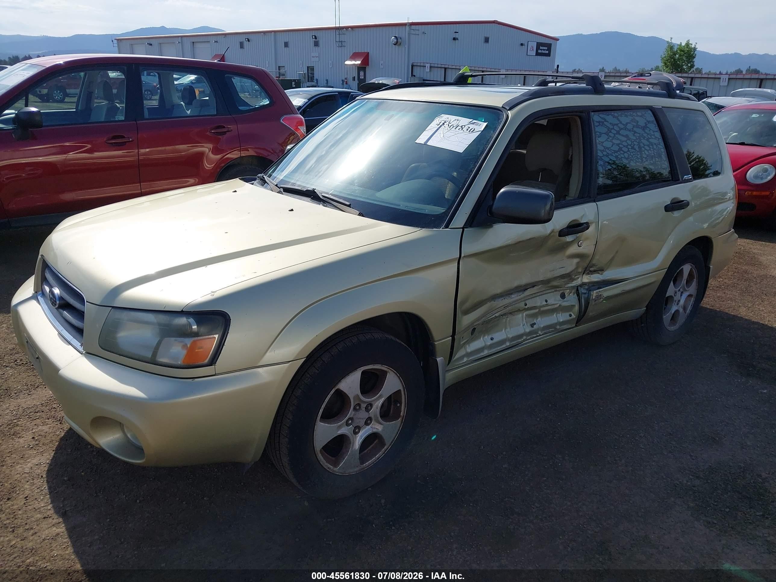 2003 Subaru Forester Xs Gold vin: JF1SG65683H708707