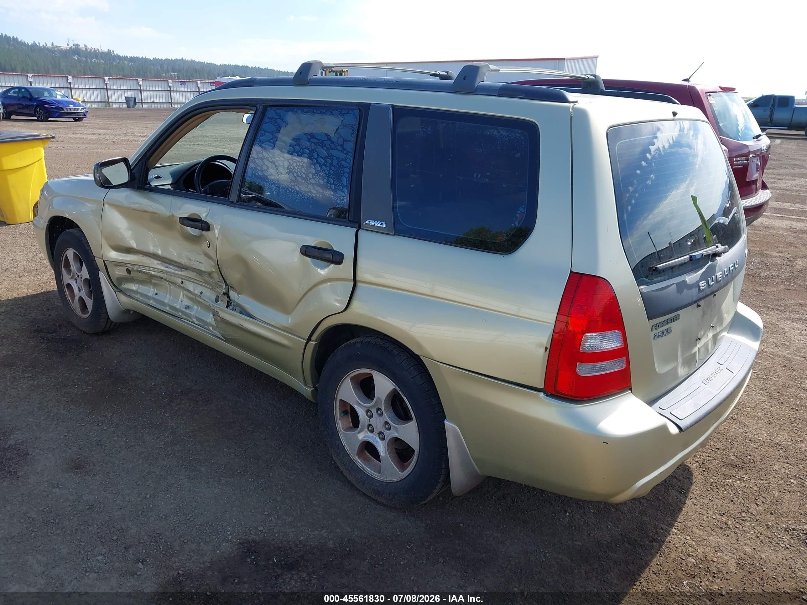 2003 Subaru Forester Xs Gold vin: JF1SG65683H708707