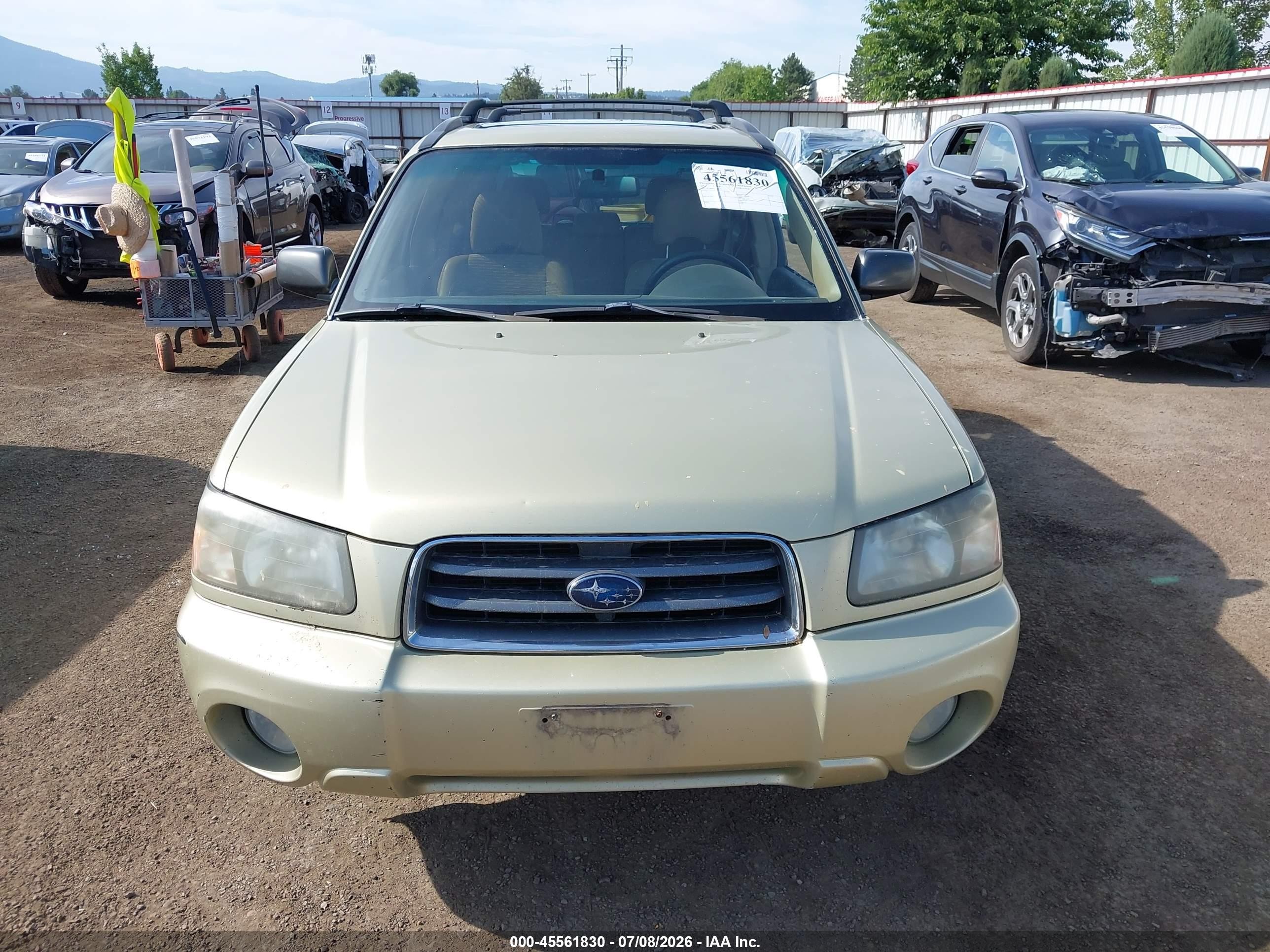 2003 Subaru Forester Xs Gold vin: JF1SG65683H708707