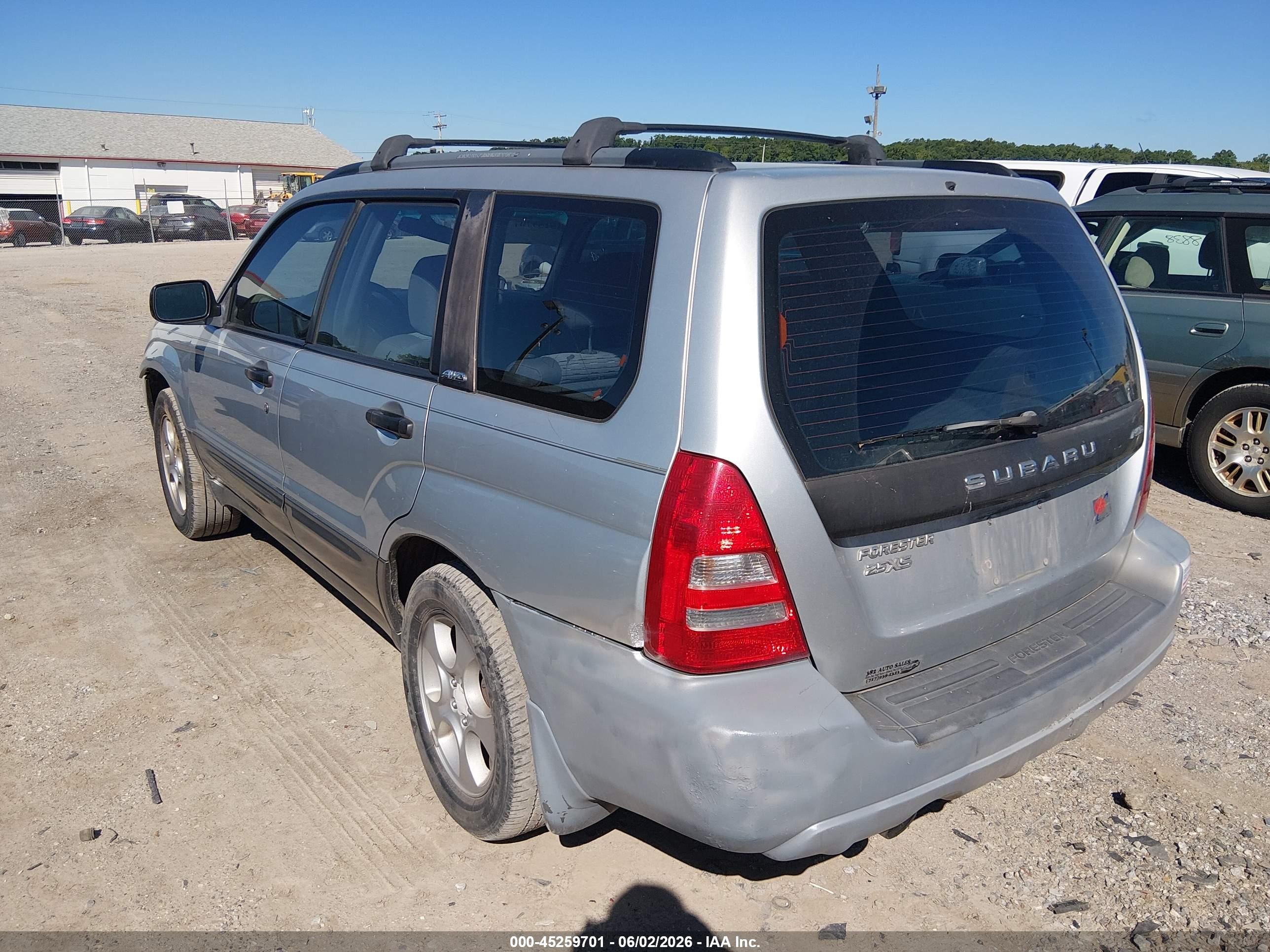 2003 Subaru Forester Xs Silver vin: JF1SG65683H749757