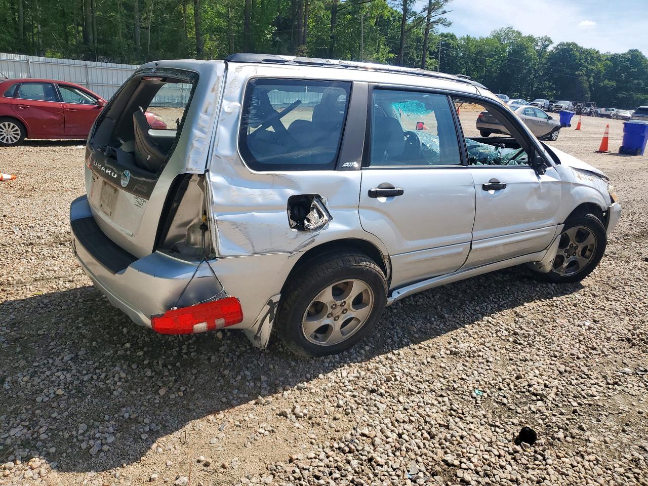 2004 Subaru Forester 2.5xs Gray vin: JF1SG65684H766057