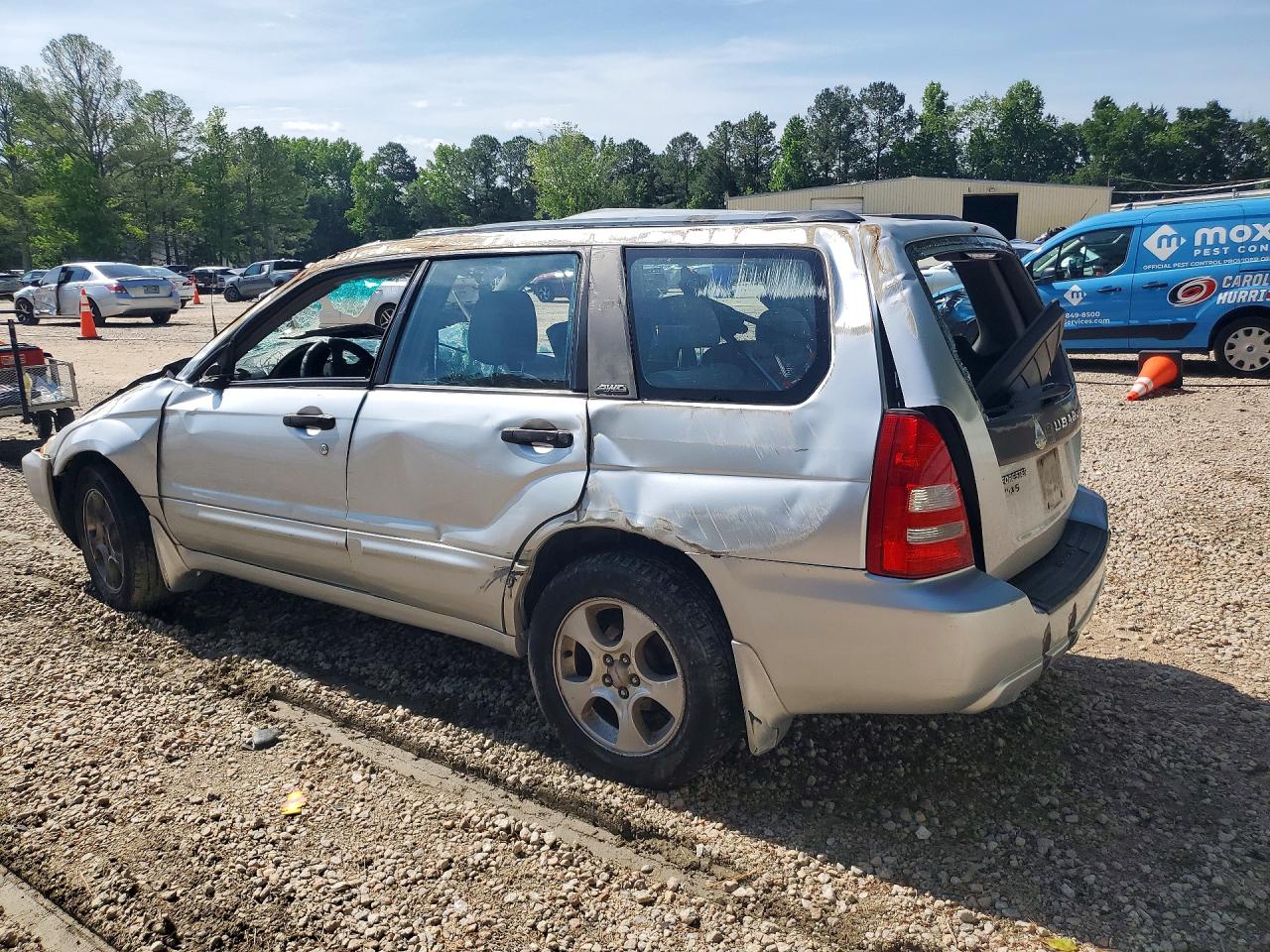 2004 Subaru Forester 2.5xs Gray vin: JF1SG65684H766057