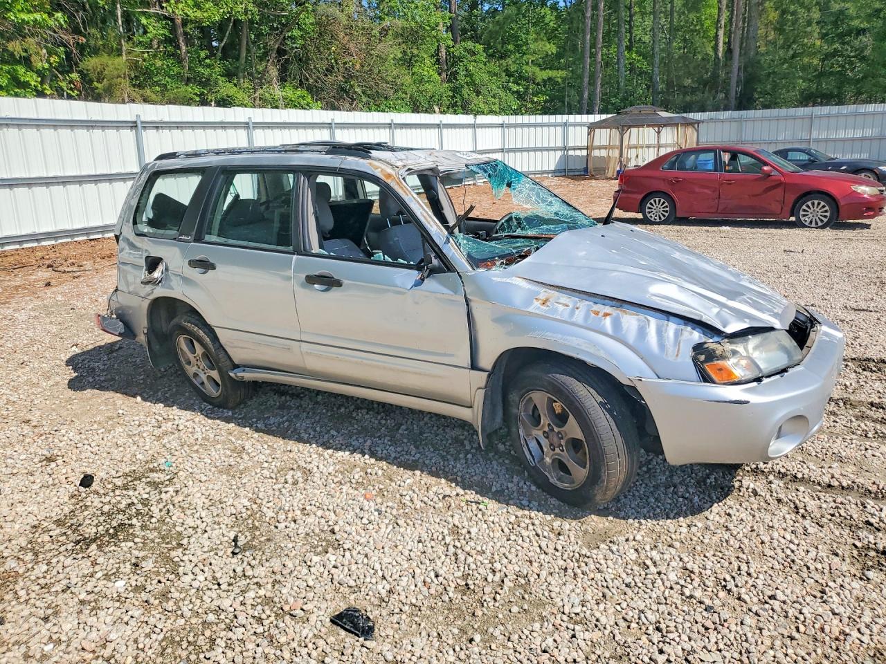 2004 Subaru Forester 2.5xs Gray vin: JF1SG65684H766057