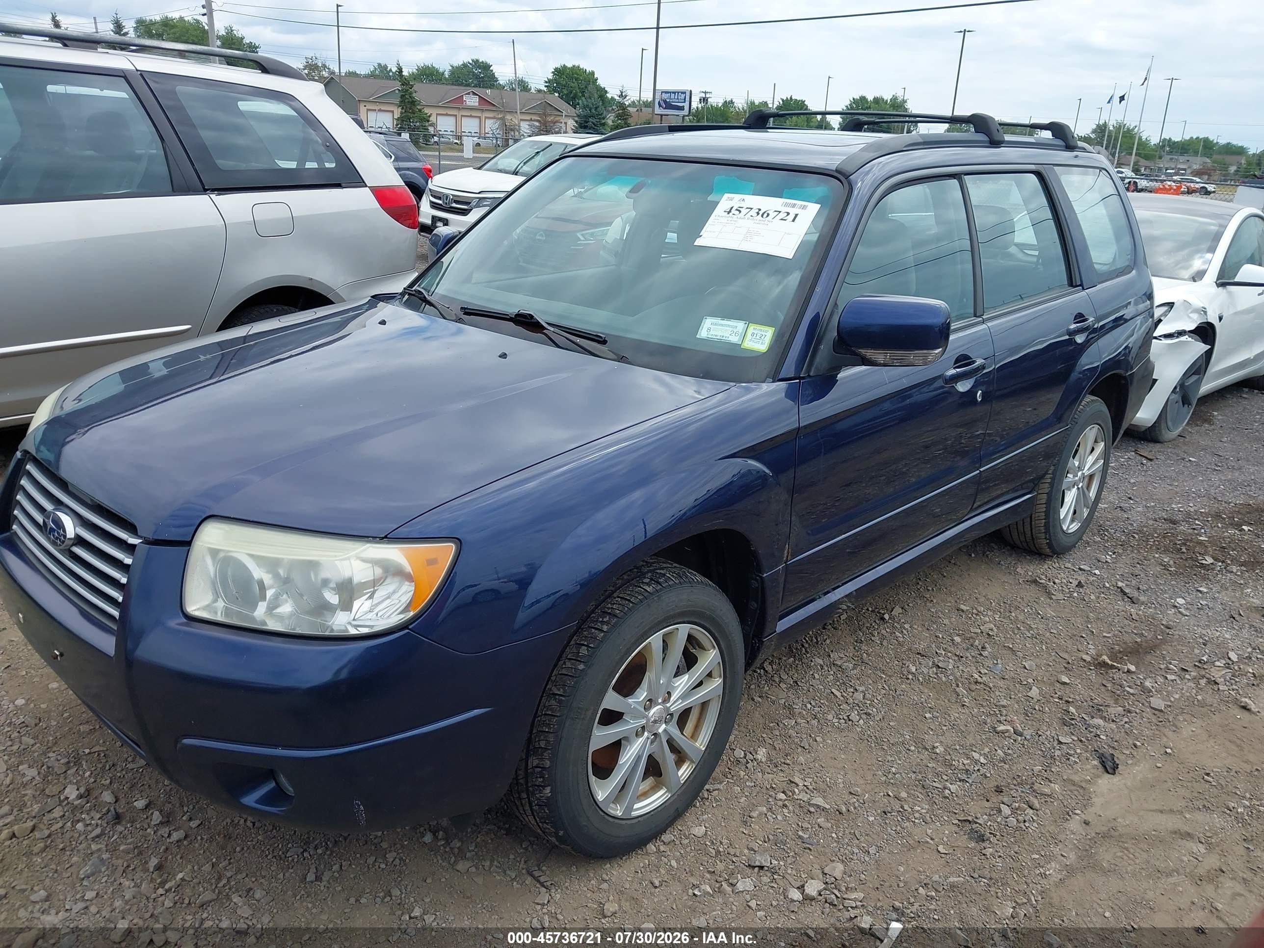 2006 Subaru Forester 2.5x Dark Blue vin: JF1SG65686H749228