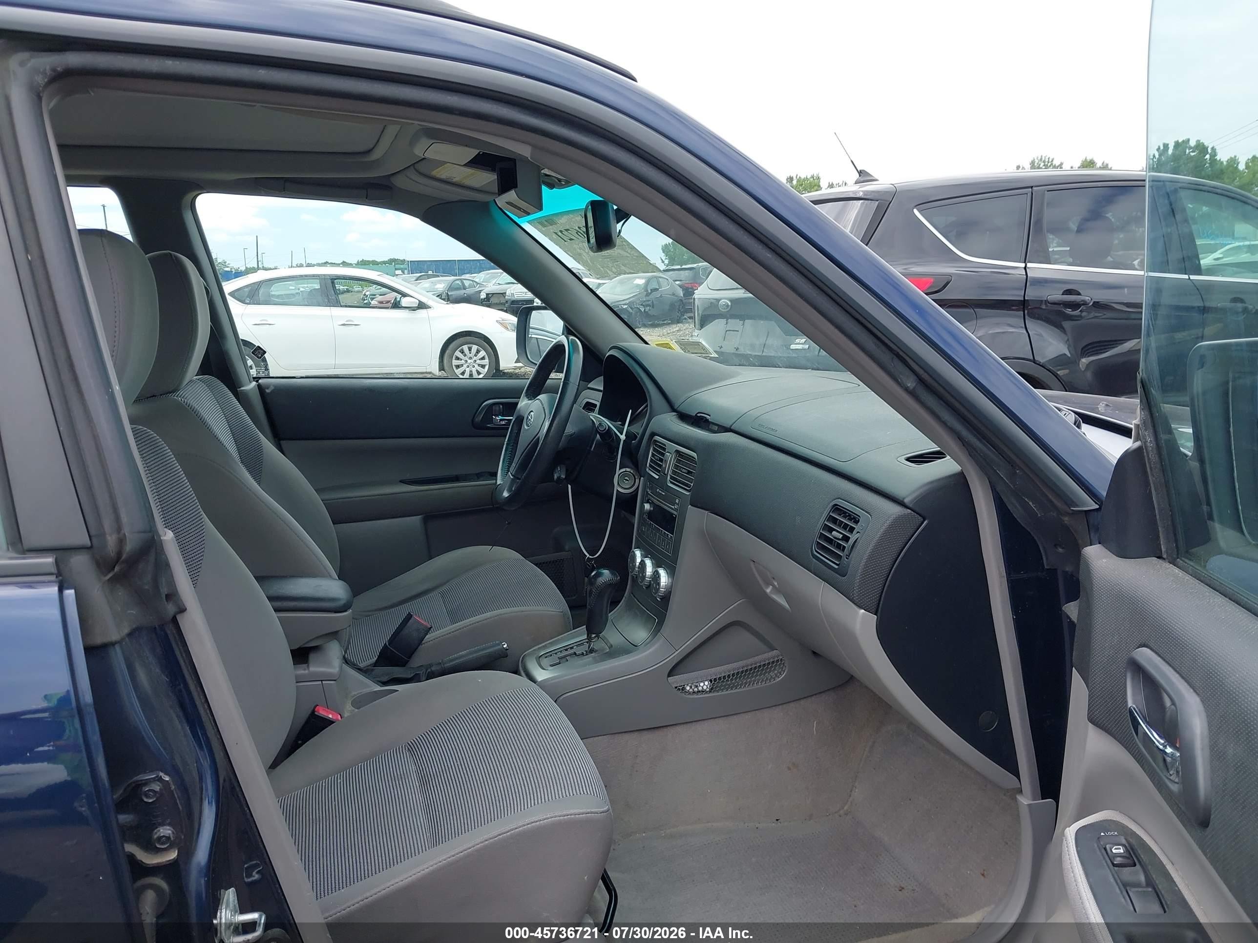 2006 Subaru Forester 2.5x Dark Blue vin: JF1SG65686H749228