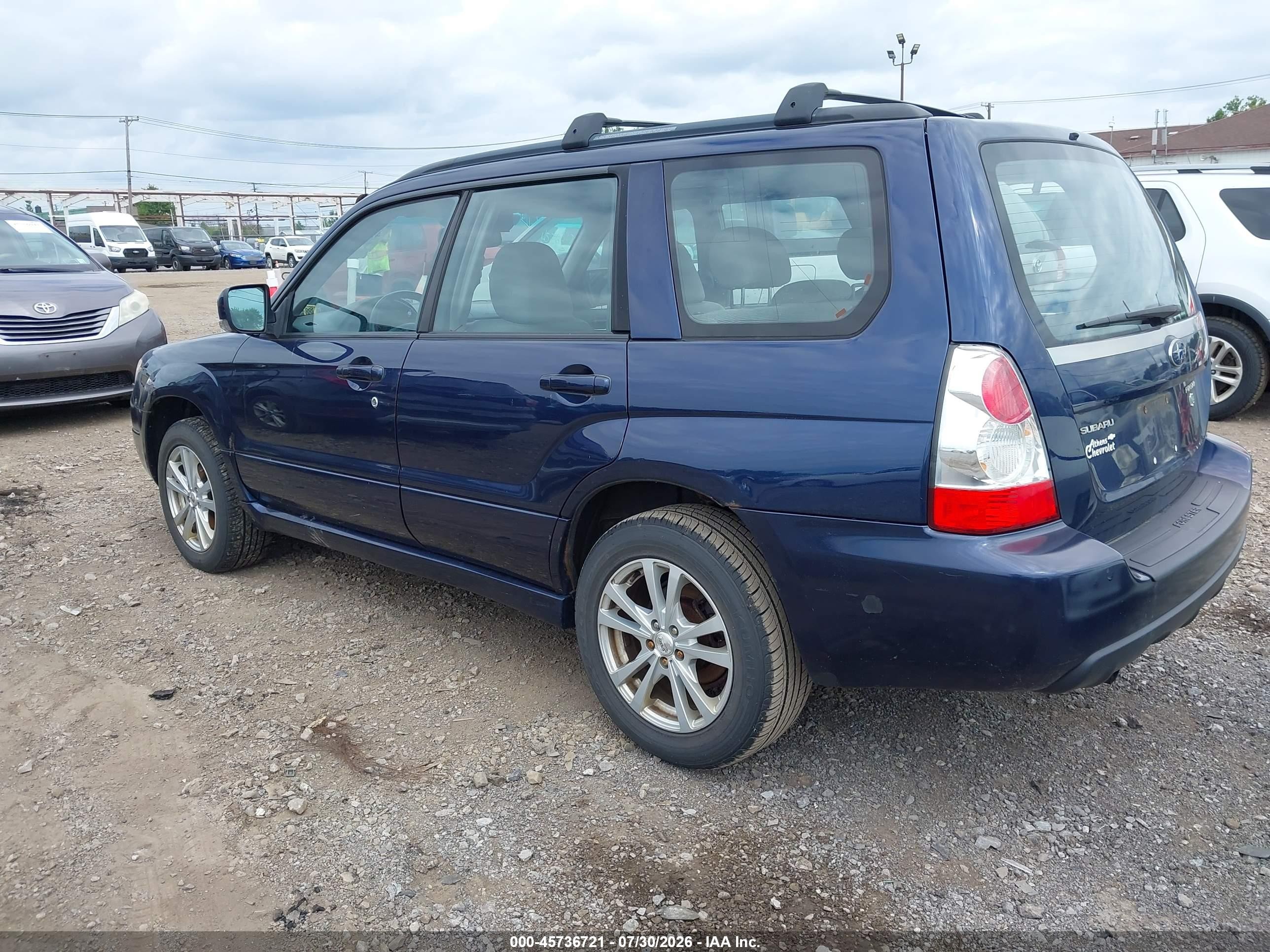 2006 Subaru Forester 2.5x Dark Blue vin: JF1SG65686H749228