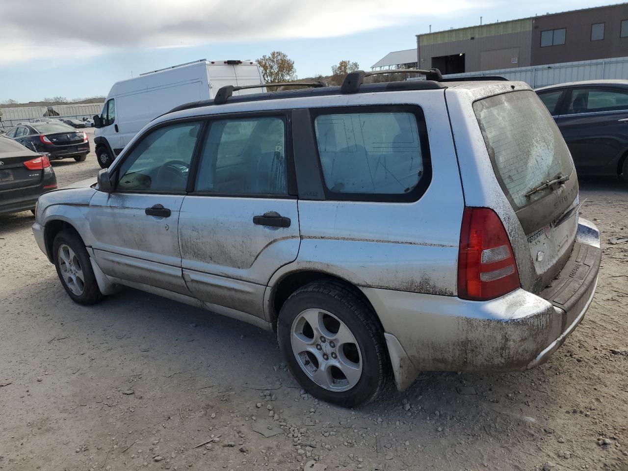 2003 Subaru Forester 2.5xs Silver vin: JF1SG65693H715519