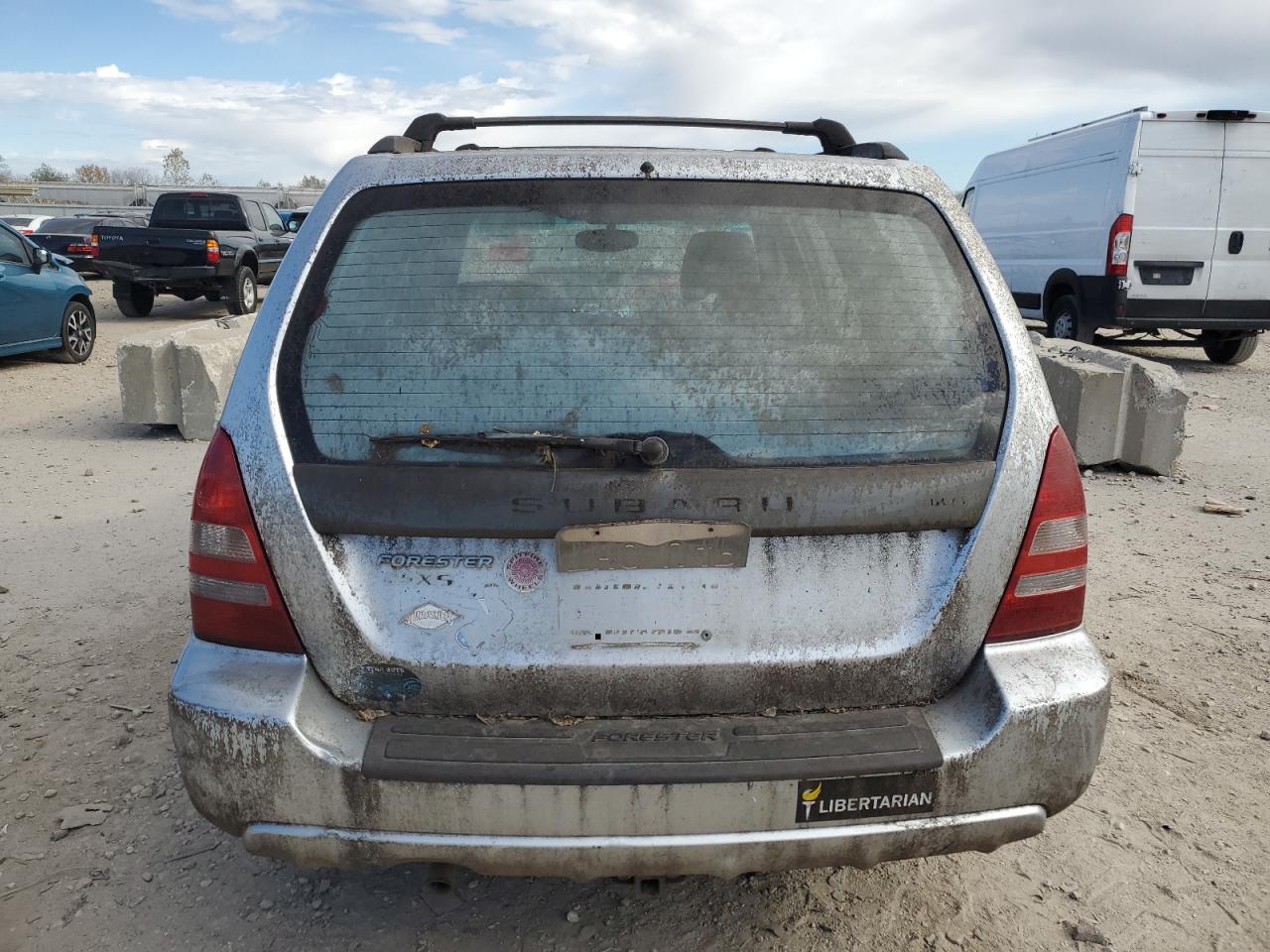 2003 Subaru Forester 2.5xs Silver vin: JF1SG65693H715519