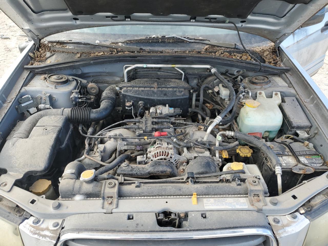 2003 Subaru Forester 2.5xs Silver vin: JF1SG65693H715519