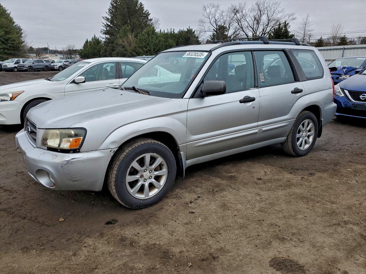 2005 Subaru Forester 2.5xs Silver vin: JF1SG65695H709237
