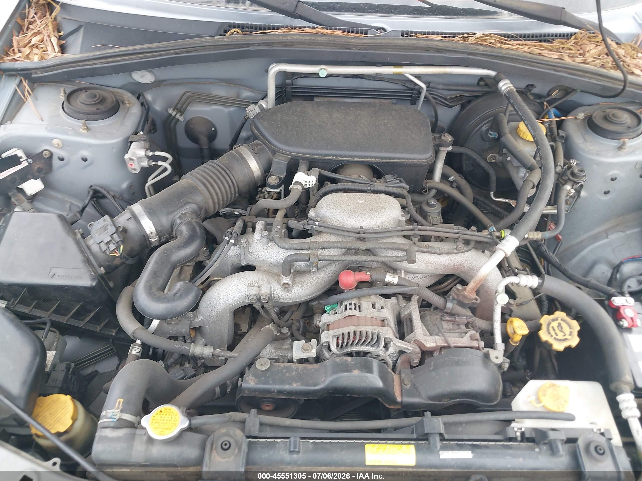 2006 Subaru Forester 2.5x Silver vin: JF1SG65696H745513
