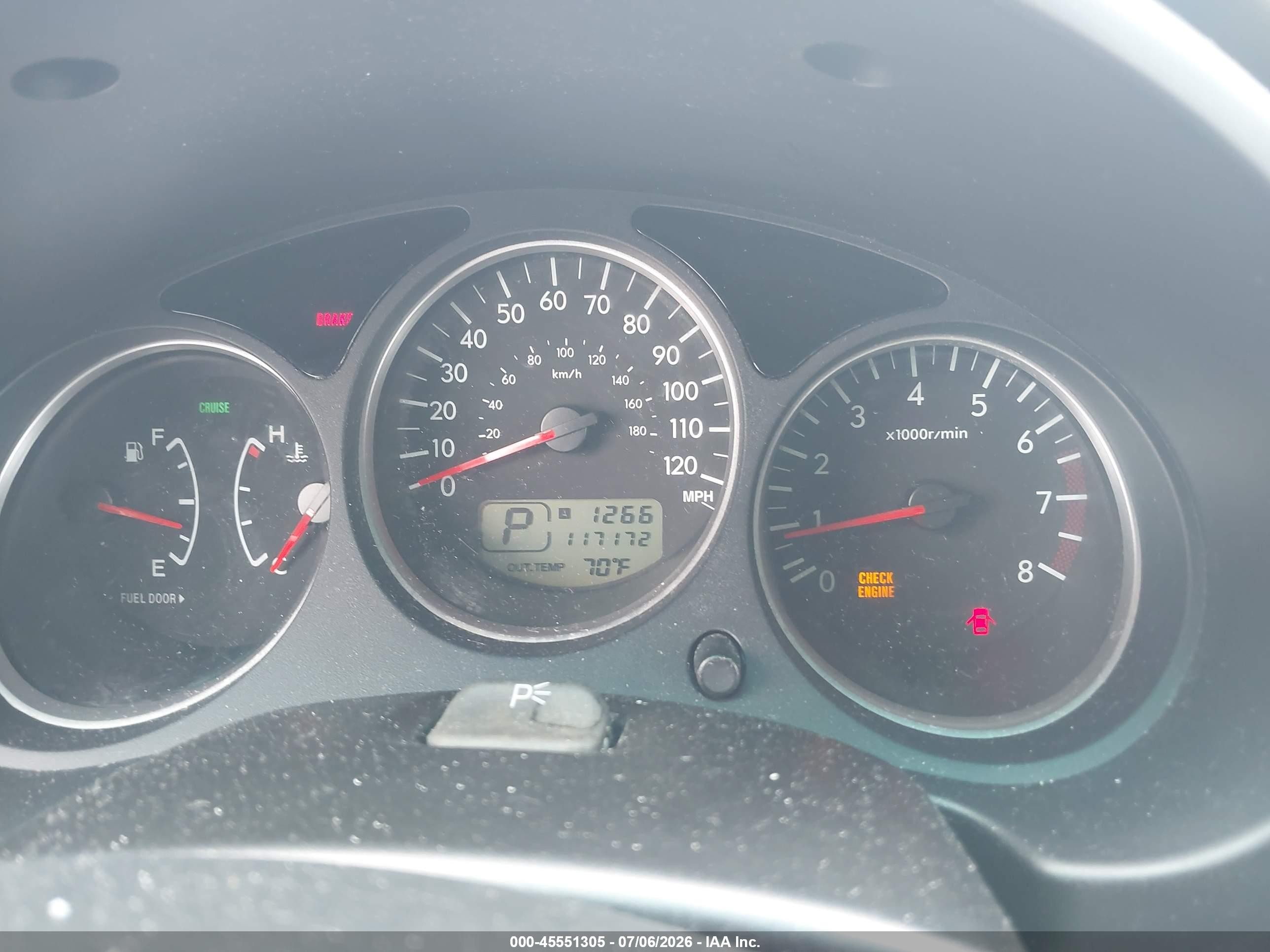 2006 Subaru Forester 2.5x Silver vin: JF1SG65696H745513