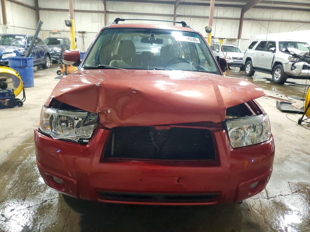 2007 Subaru Forester 2.5x Premium Red vin: JF1SG65697H705188