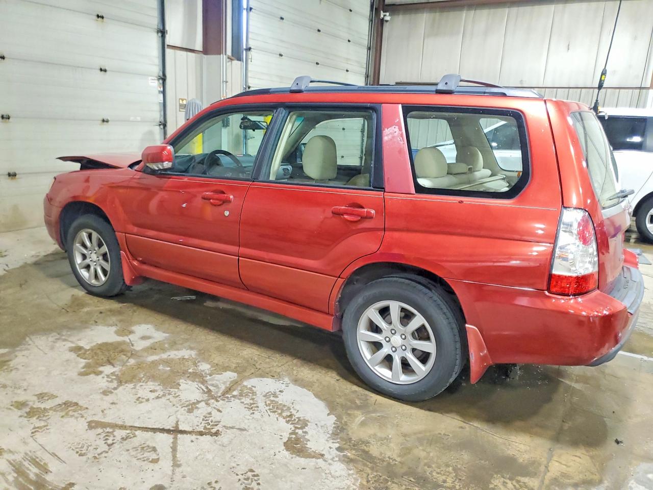 2007 Subaru Forester 2.5x Premium Red vin: JF1SG65697H705188