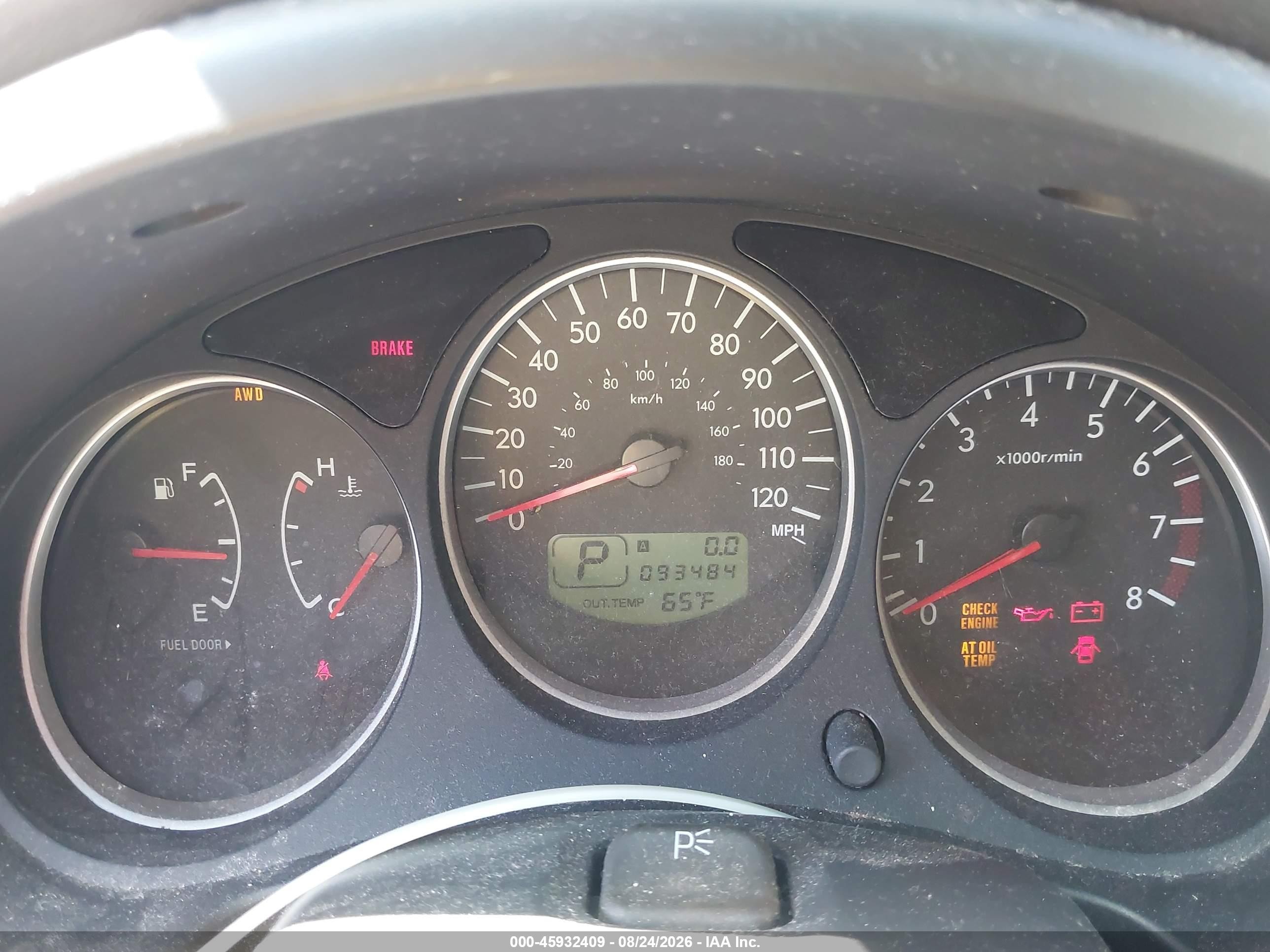 2007 Subaru Forester 2.5x Silver vin: JF1SG65697H715218