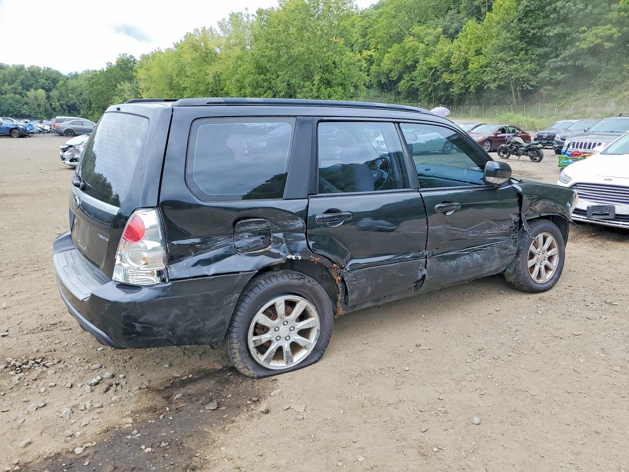 2007 Subaru Forester 2.5x Premium Black vin: JF1SG65697H717356
