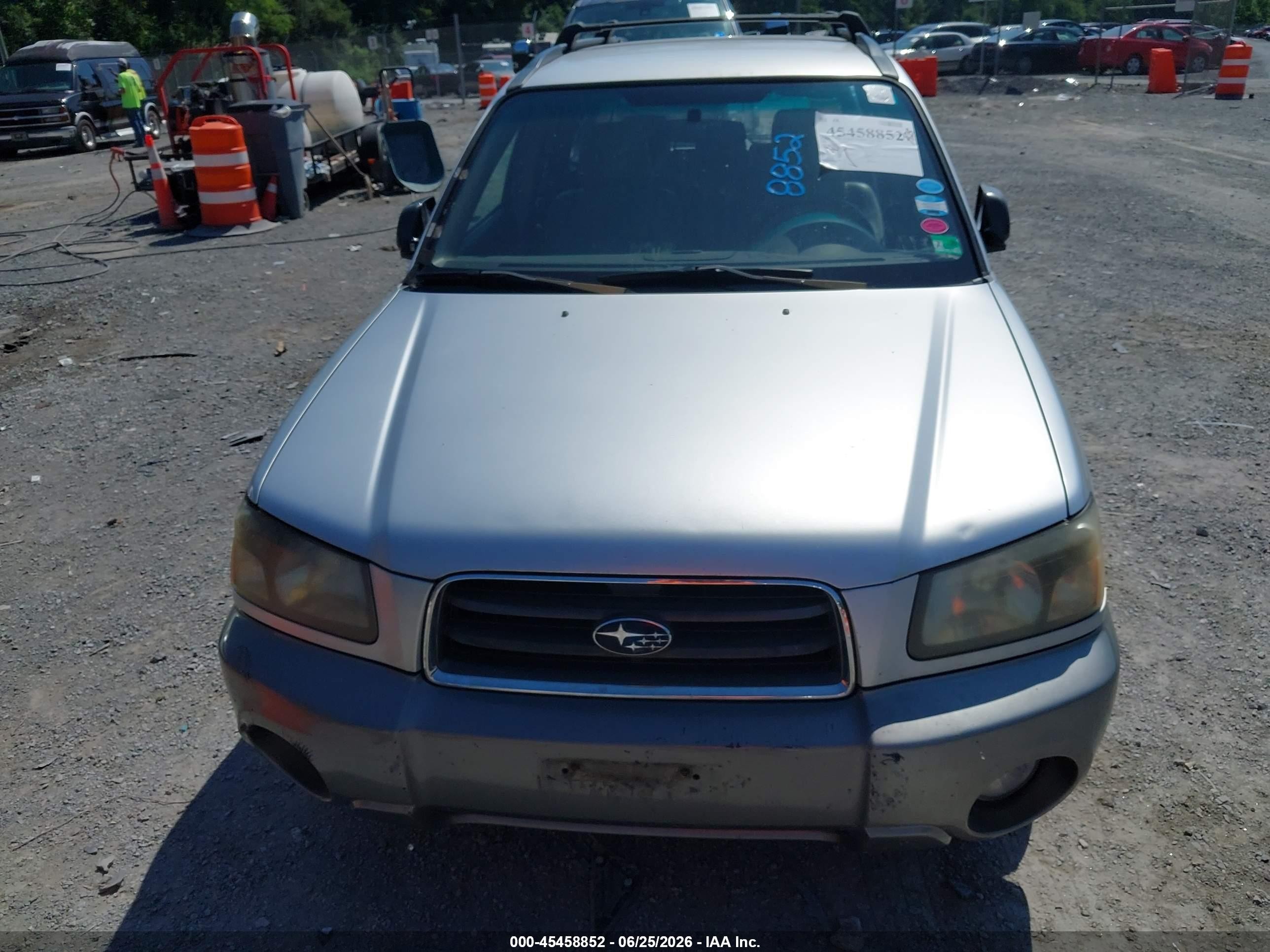 2003 Subaru Forester Xs Silver vin: JF1SG656X3H764292