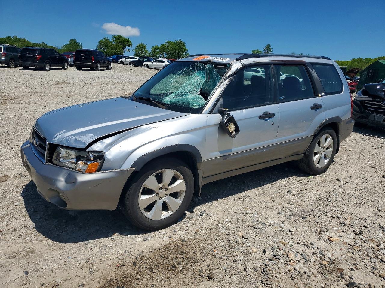 2004 Subaru Forester 2.5xs Silver vin: JF1SG656X4H710217