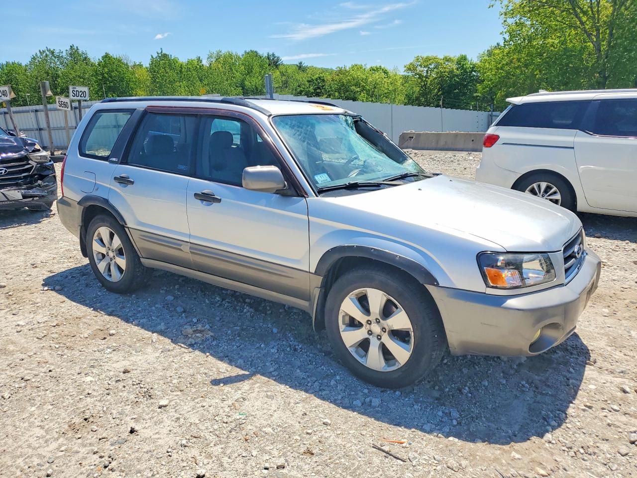 2004 Subaru Forester 2.5xs Silver vin: JF1SG656X4H710217