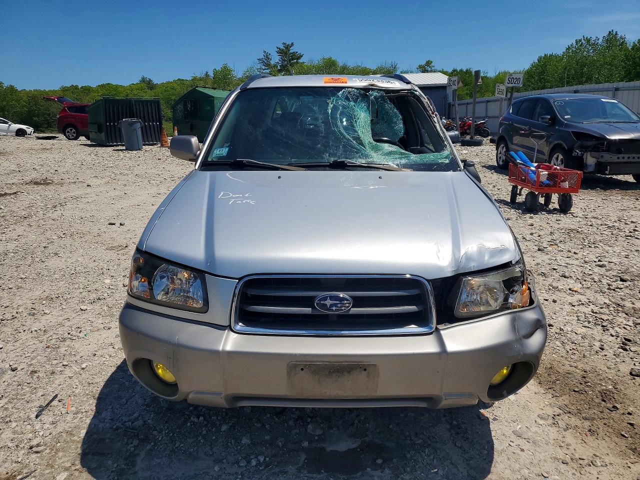 2004 Subaru Forester 2.5xs Silver vin: JF1SG656X4H710217