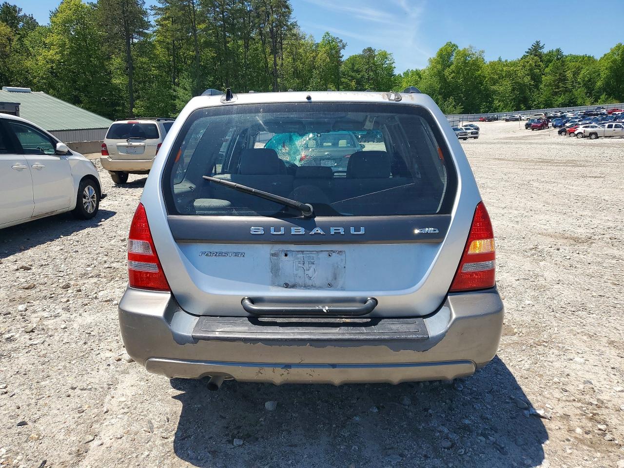 2004 Subaru Forester 2.5xs Silver vin: JF1SG656X4H710217