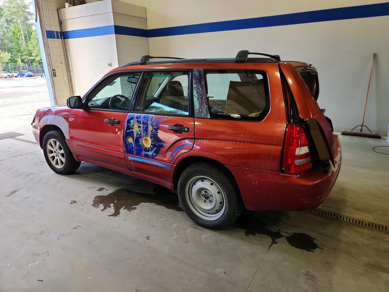2005 Subaru Forester 2.5xs Burgundy vin: JF1SG656X5G700309
